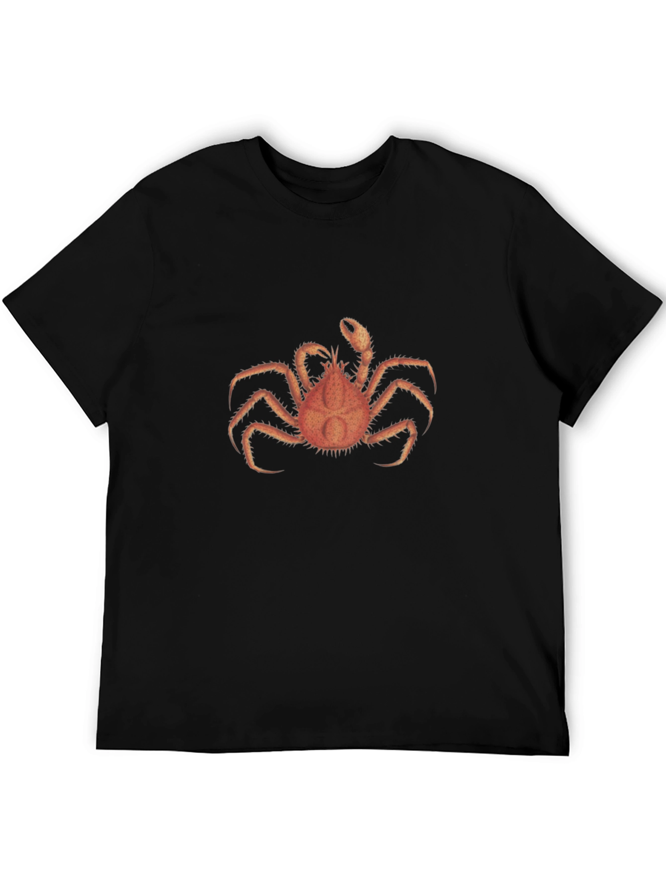 Crab Graphic Tee - Soft Black Cotton T-Shirt