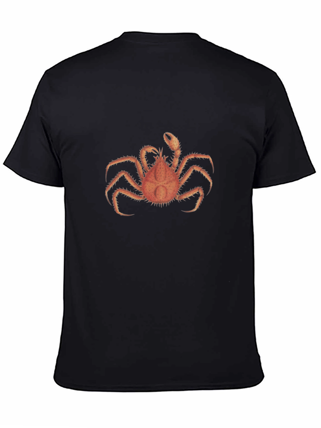 Crab Graphic Tee - Soft Black Cotton T-Shirt