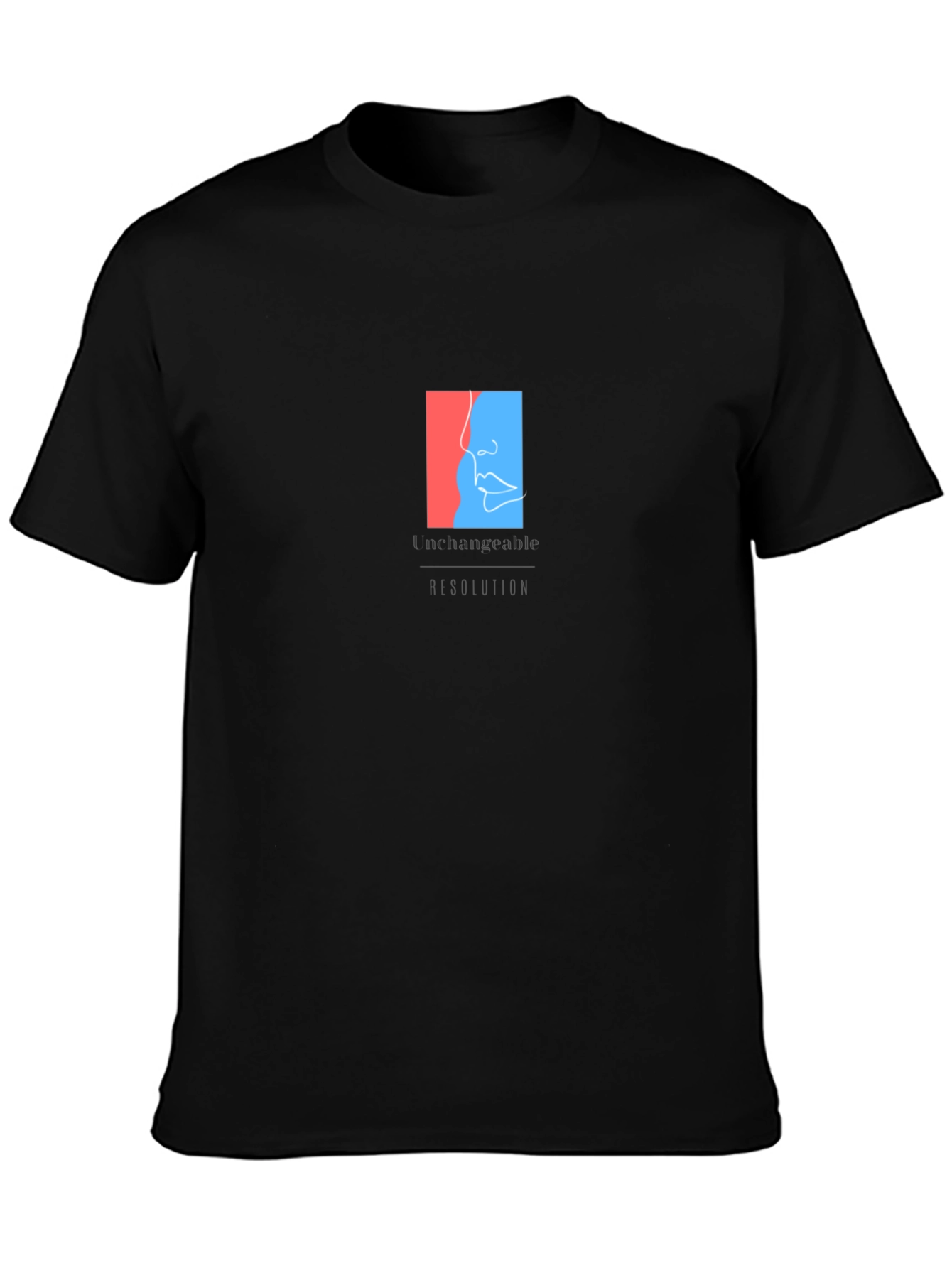 Unchangeable Graphic Tee - Premium Black Cotton