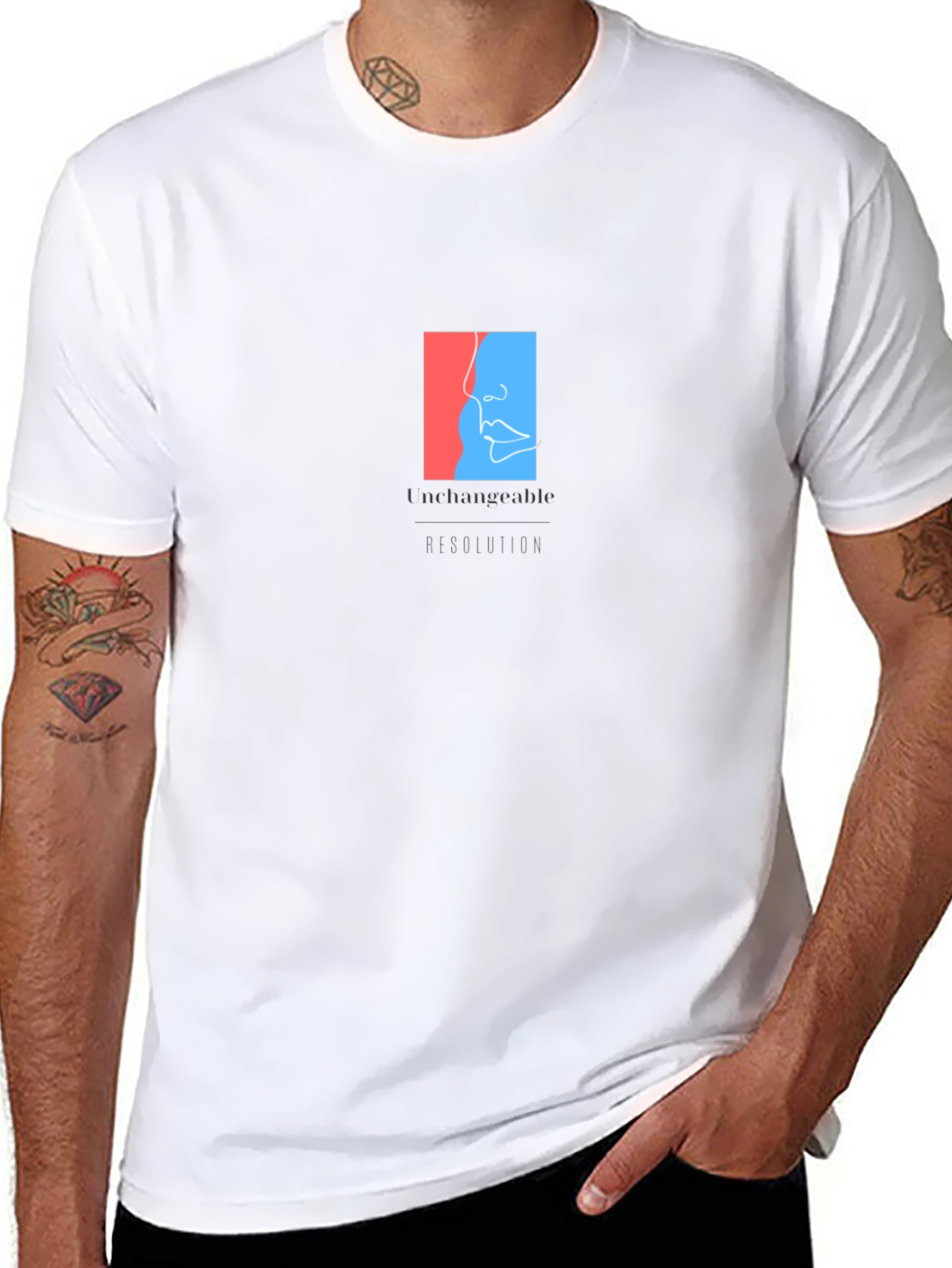 Unchangeable Graphic Tee - Premium Black Cotton