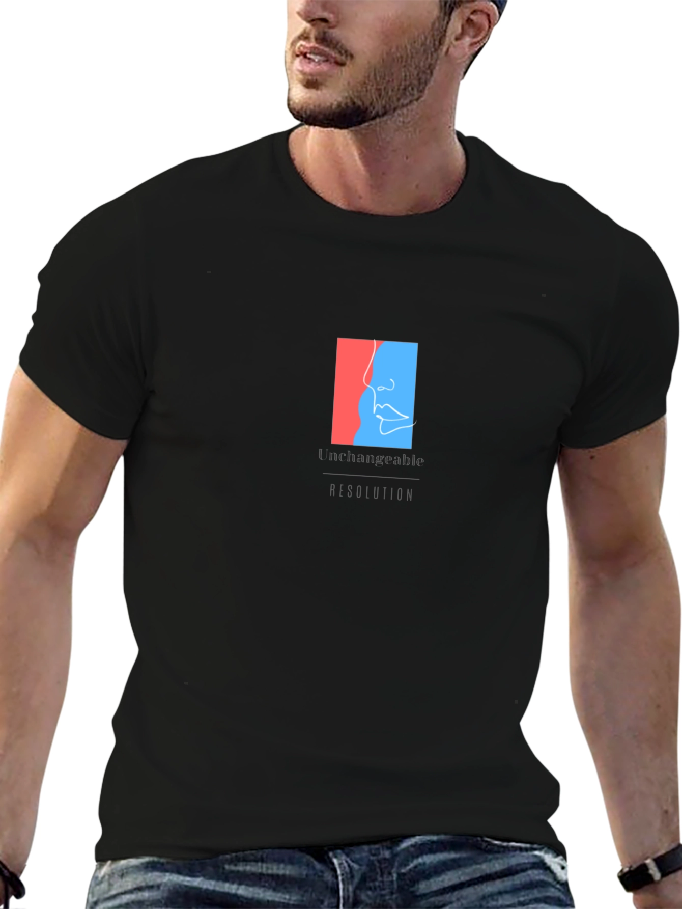 Unchangeable Graphic Tee - Premium Black Cotton