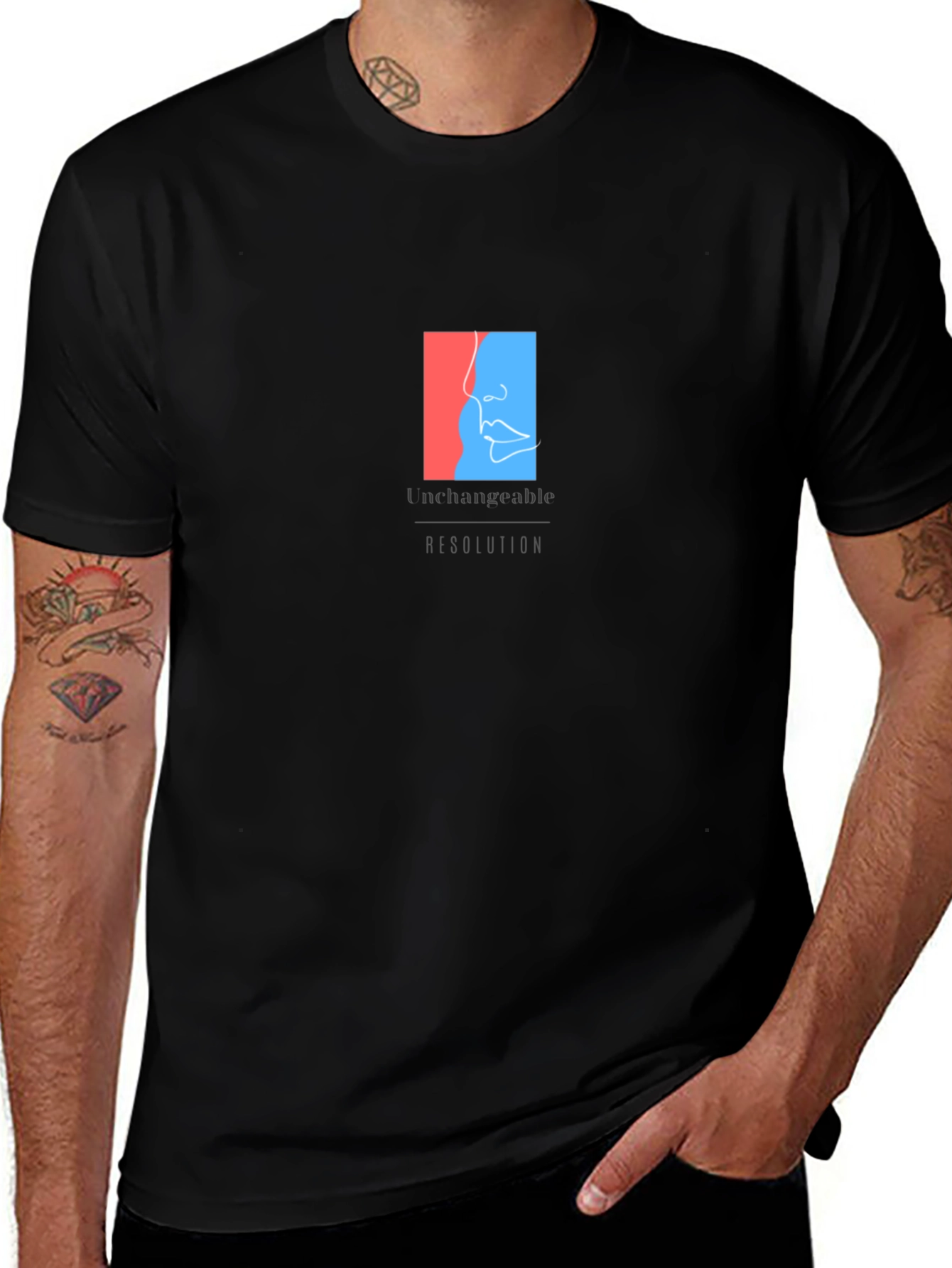Unchangeable Graphic Tee - Premium Black Cotton