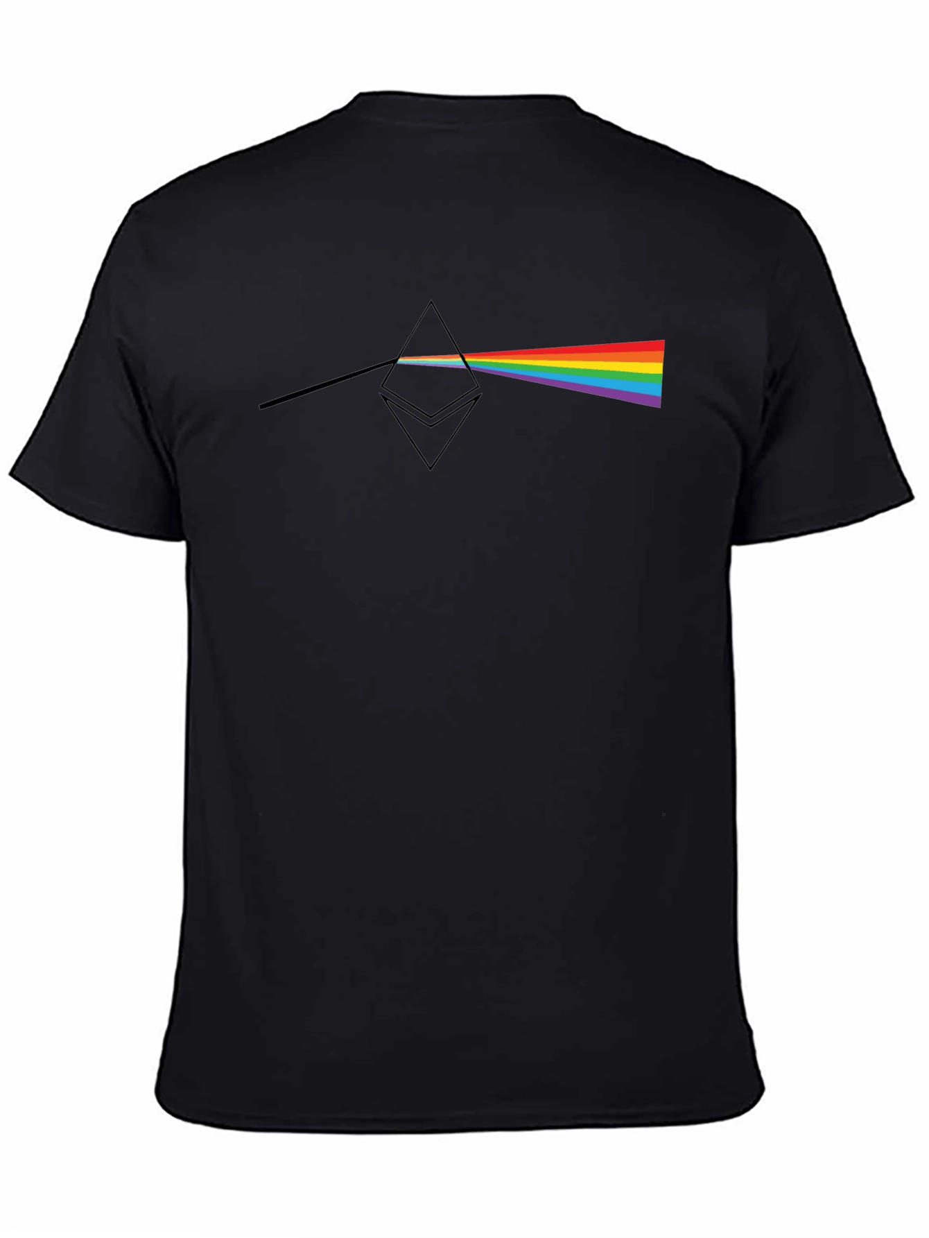 Prism Ethereum Mens Black T-Shirt