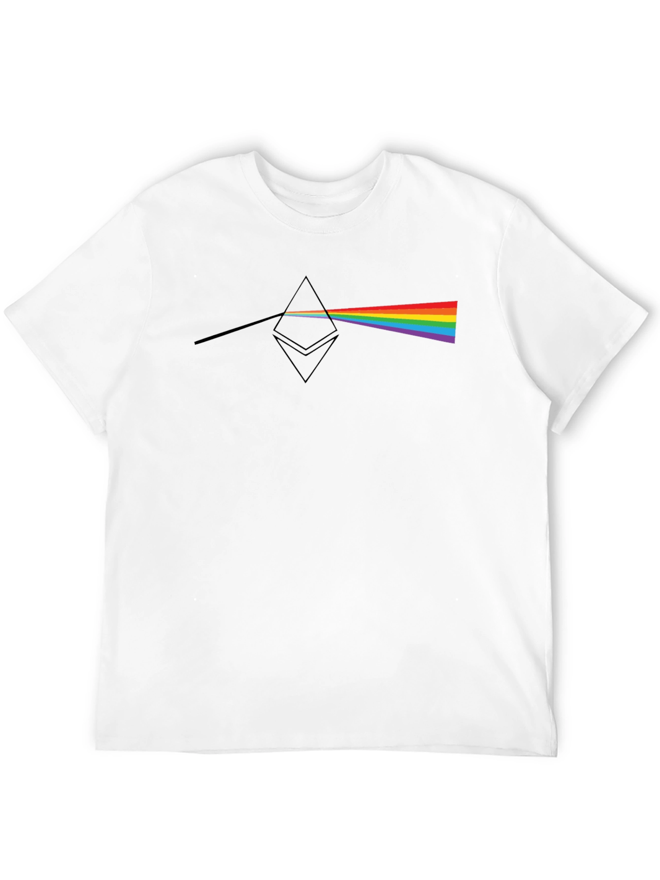 Prism Ethereum Mens Black T-Shirt