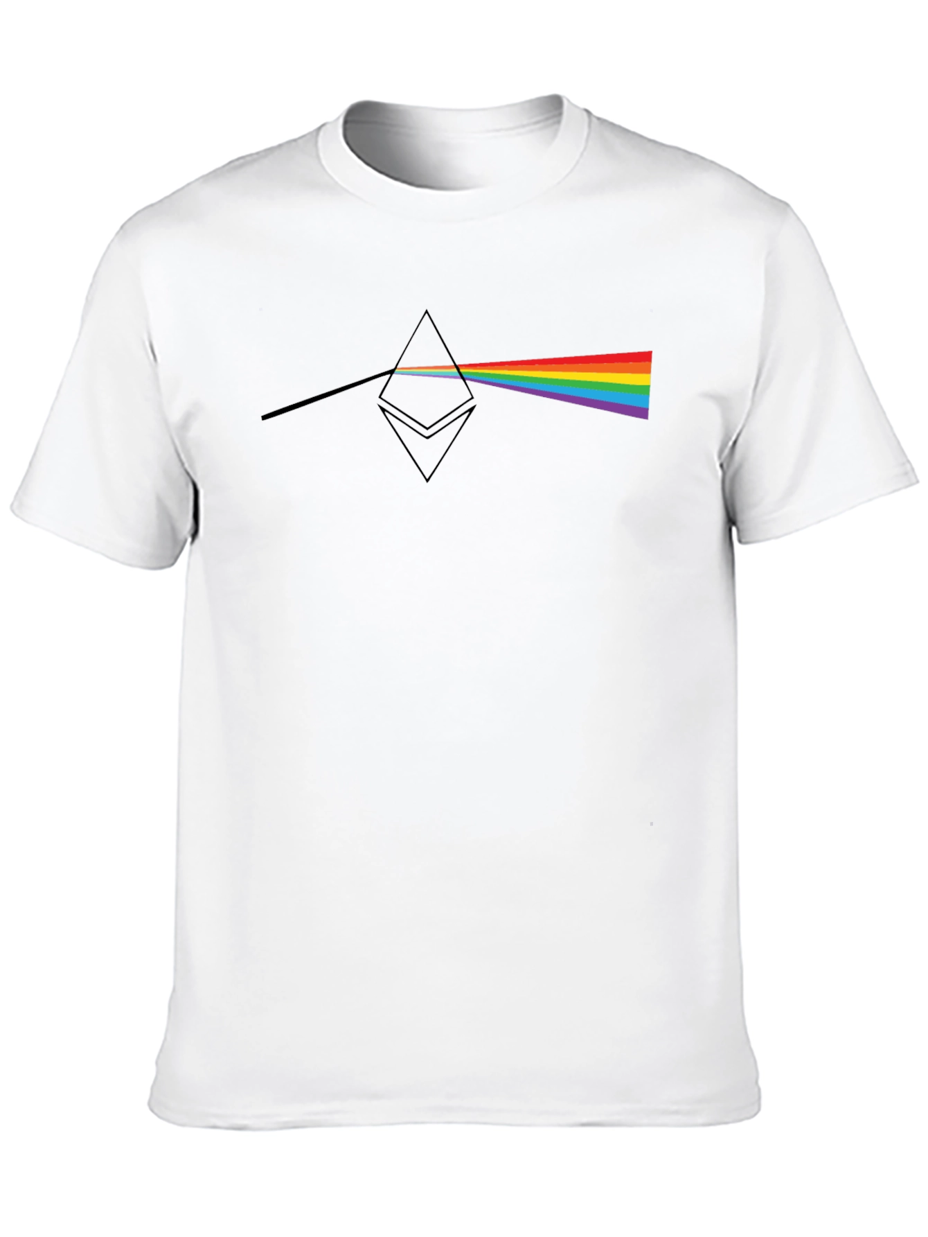Prism Ethereum Mens Black T-Shirt