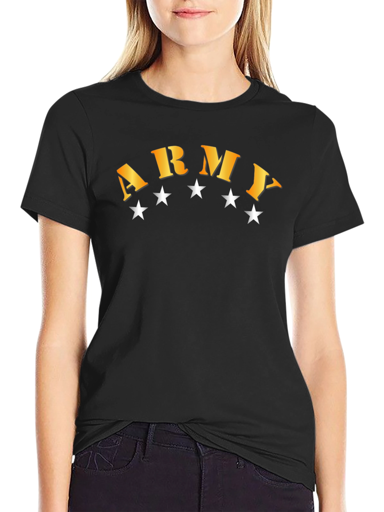 Army Graphic T-Shirt - Black