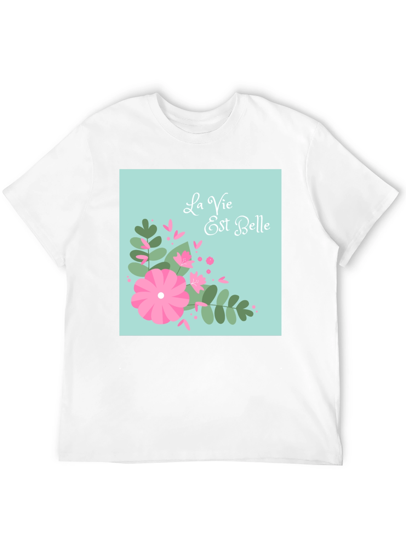 La Vie Est Belle Graphic Tee - Black