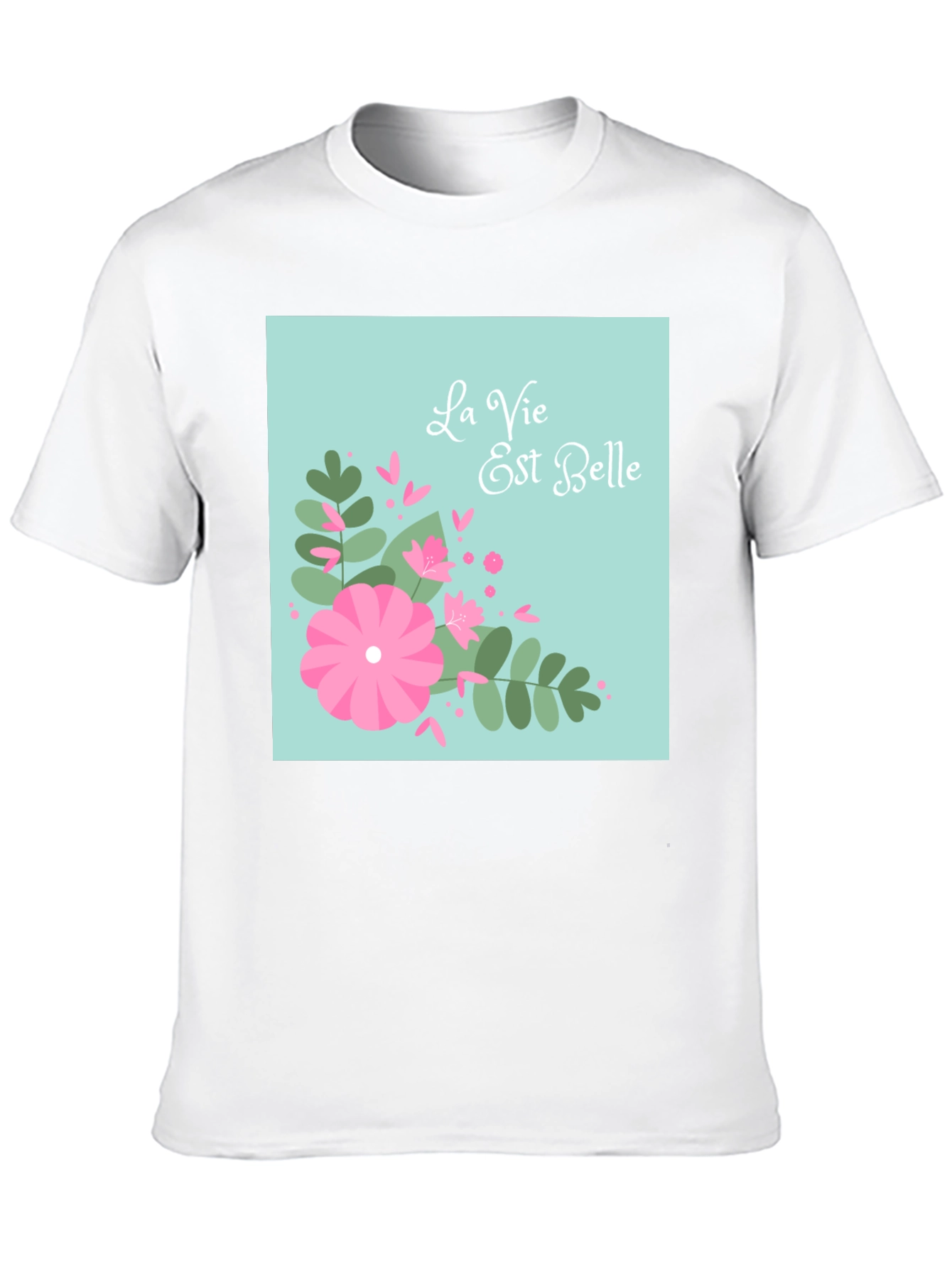 La Vie Est Belle Graphic Tee - Black