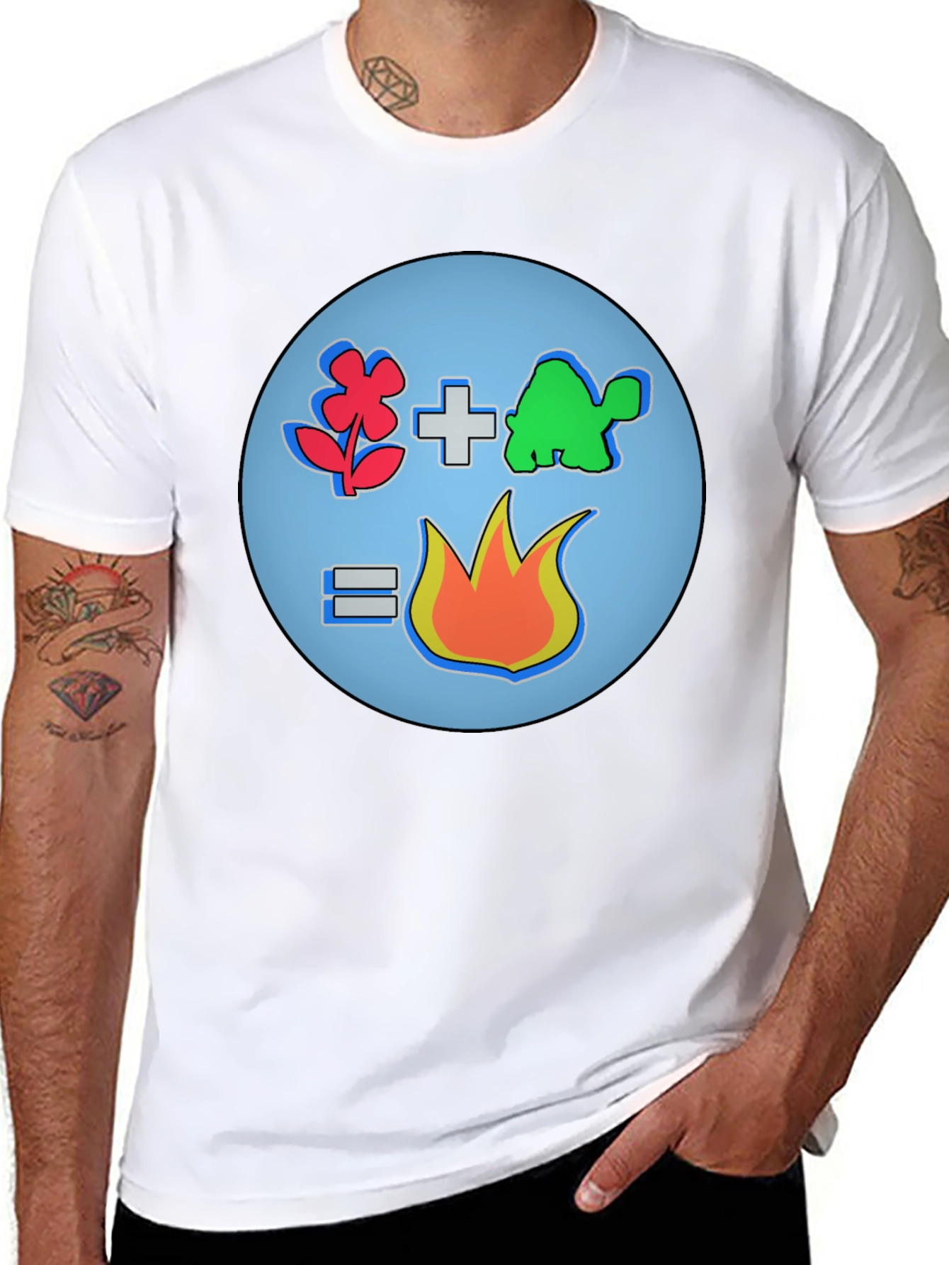 Flower Plus Turtle Equals Fire T-Shirt
