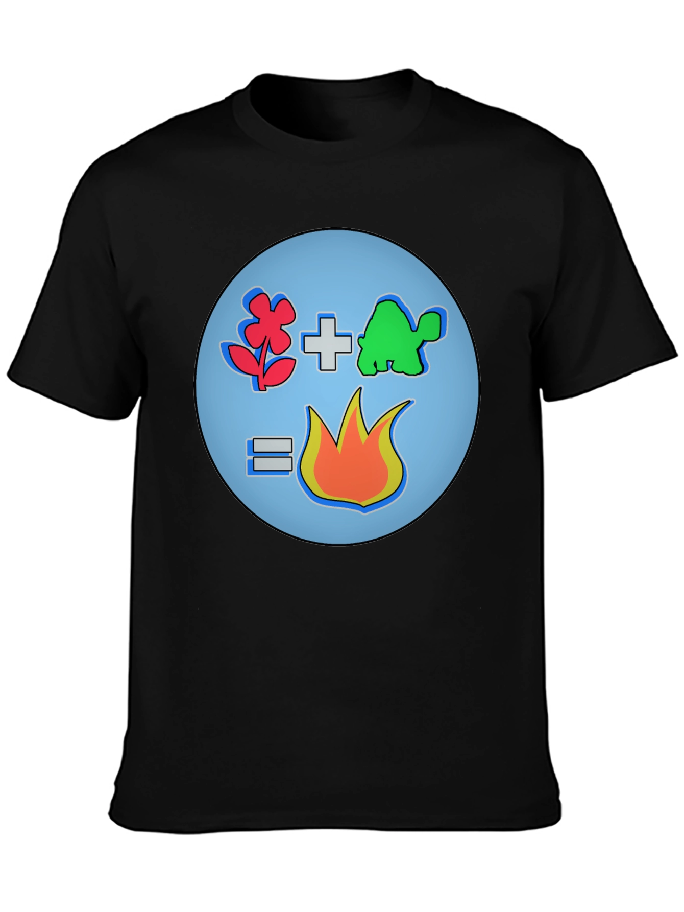 Flower Plus Turtle Equals Fire T-Shirt