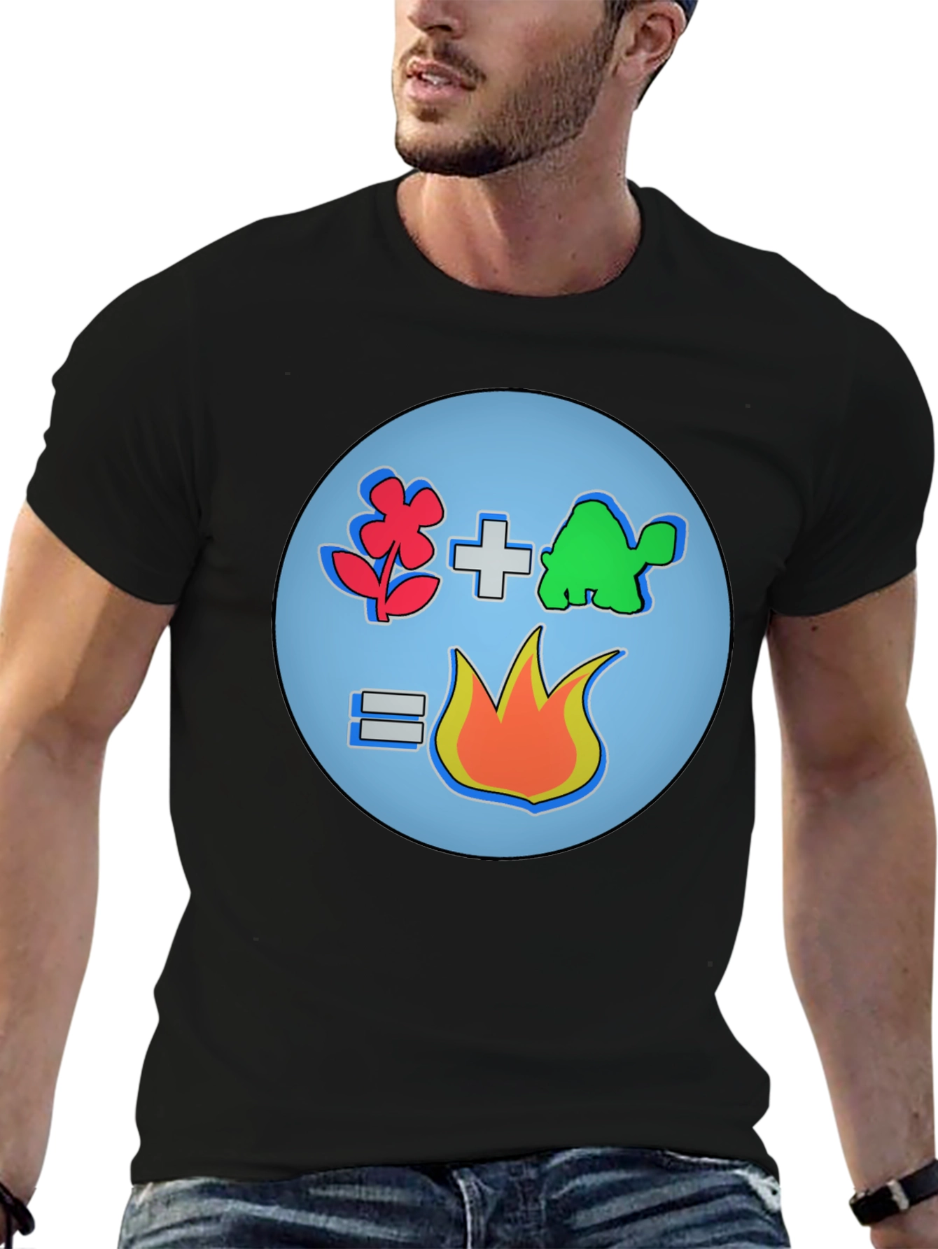 Flower Plus Turtle Equals Fire T-Shirt