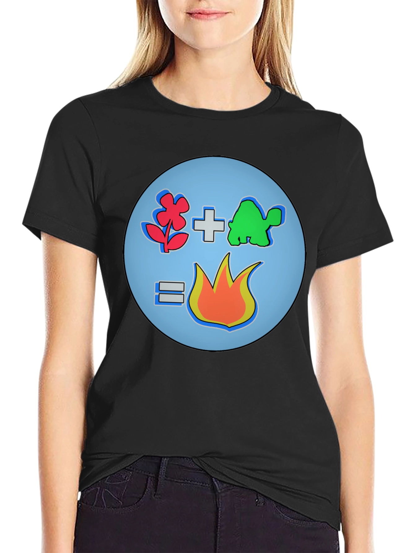 Flower Plus Turtle Equals Fire T-Shirt
