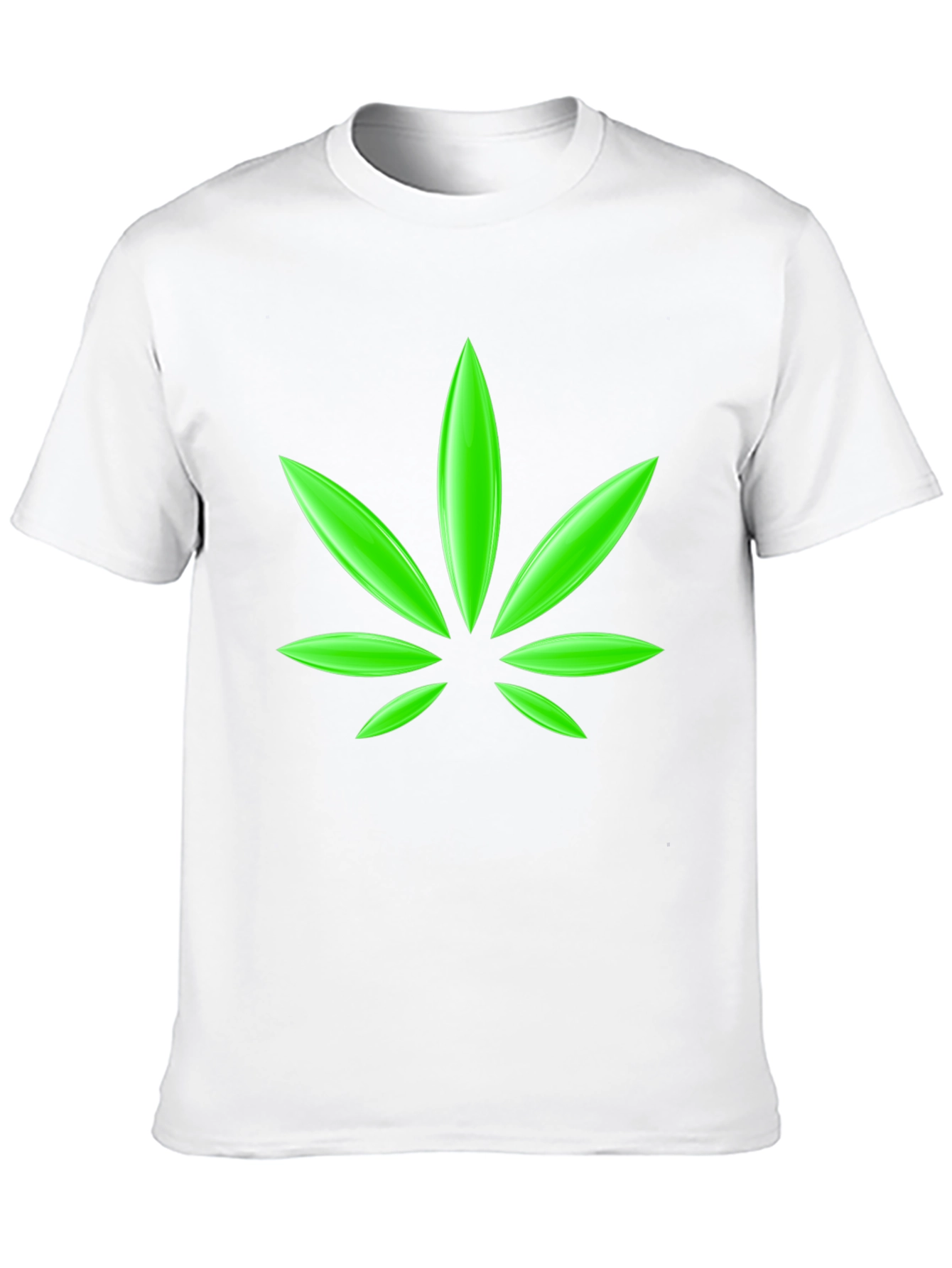 Cannabis Leaf Graphic T-Shirt - Casual Comfort