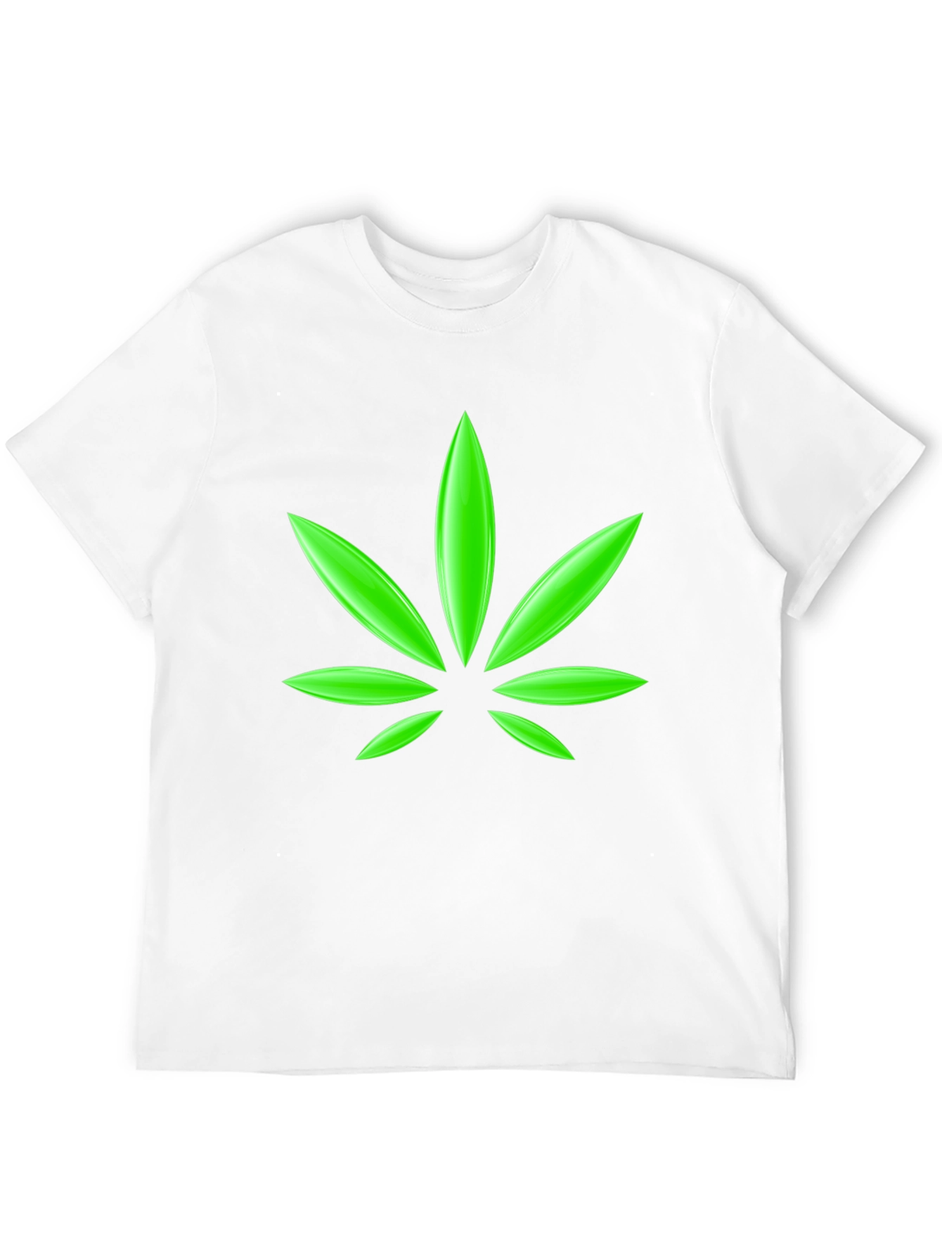Cannabis Leaf Graphic T-Shirt - Casual Comfort