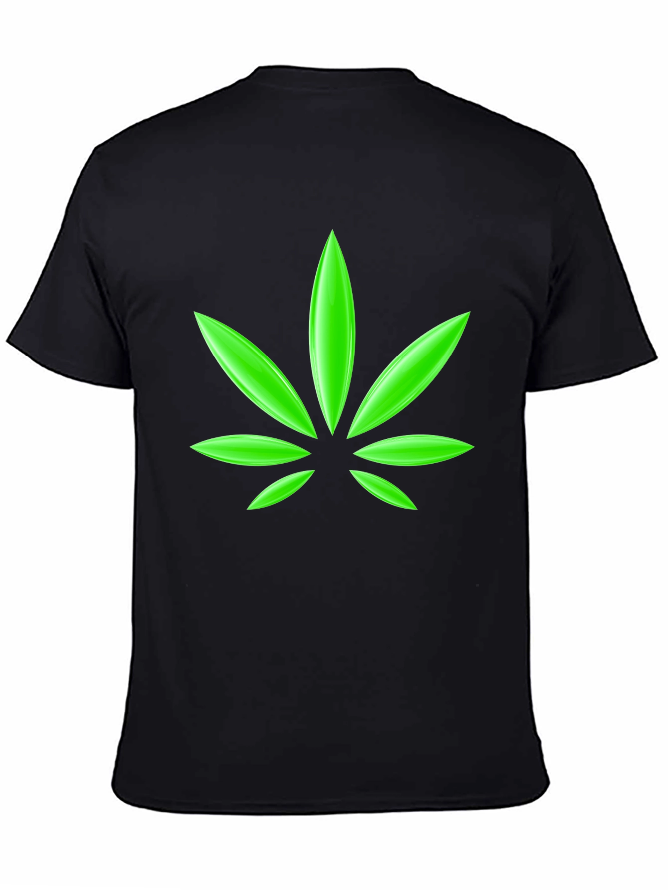 Cannabis Leaf Graphic T-Shirt - Casual Comfort