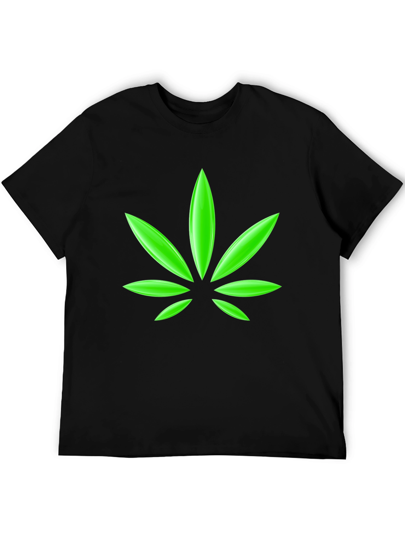 Cannabis Leaf Graphic T-Shirt - Casual Comfort