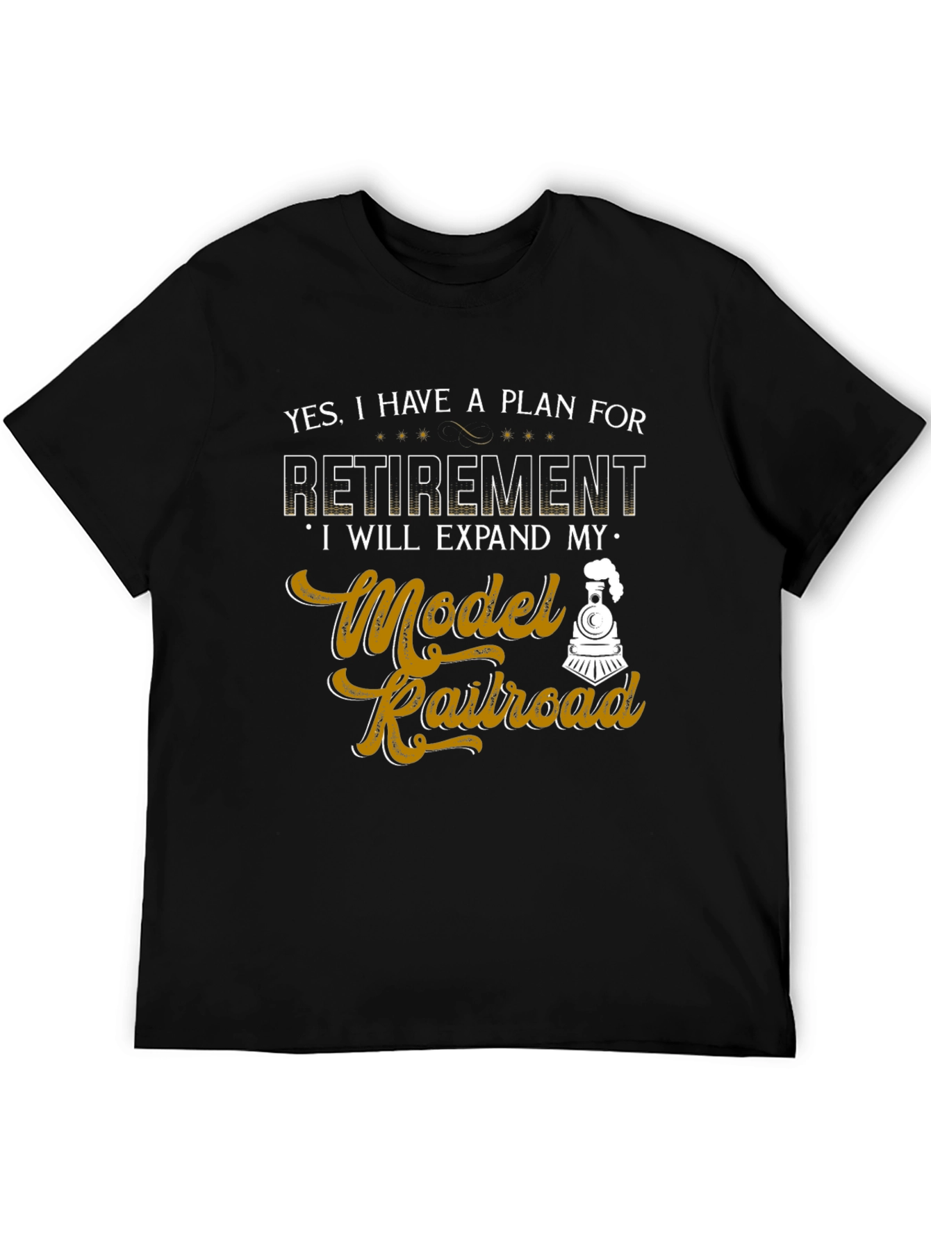 Model Railroad Retirement Plan Graphic Tee