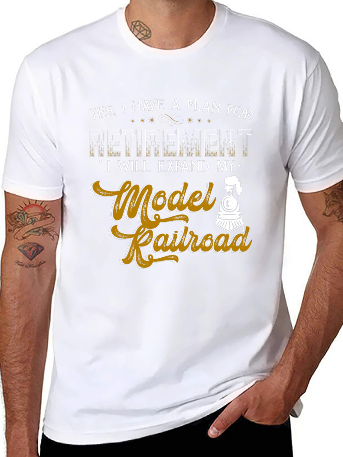Model Railroad Retirement Plan Graphic Tee