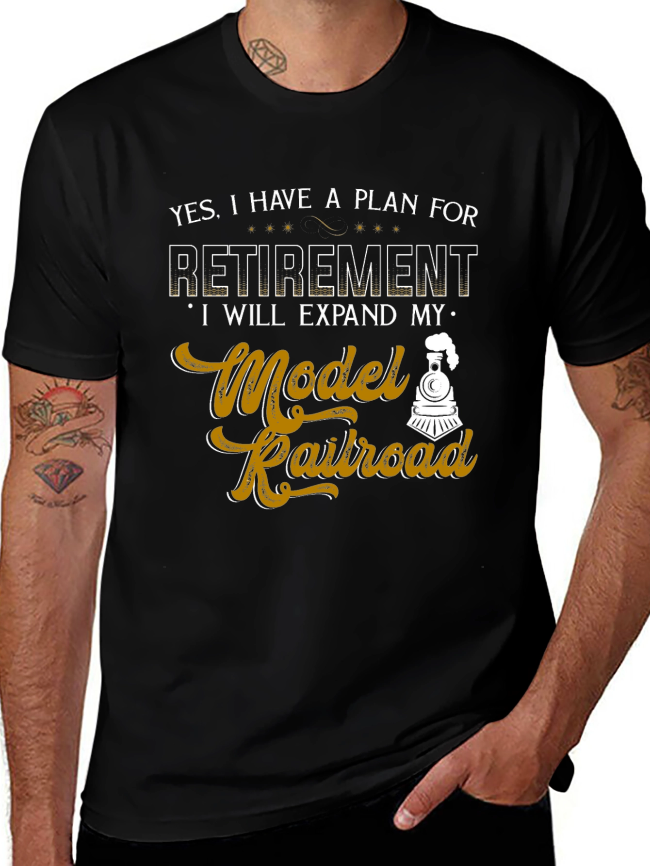 Model Railroad Retirement Plan Graphic Tee