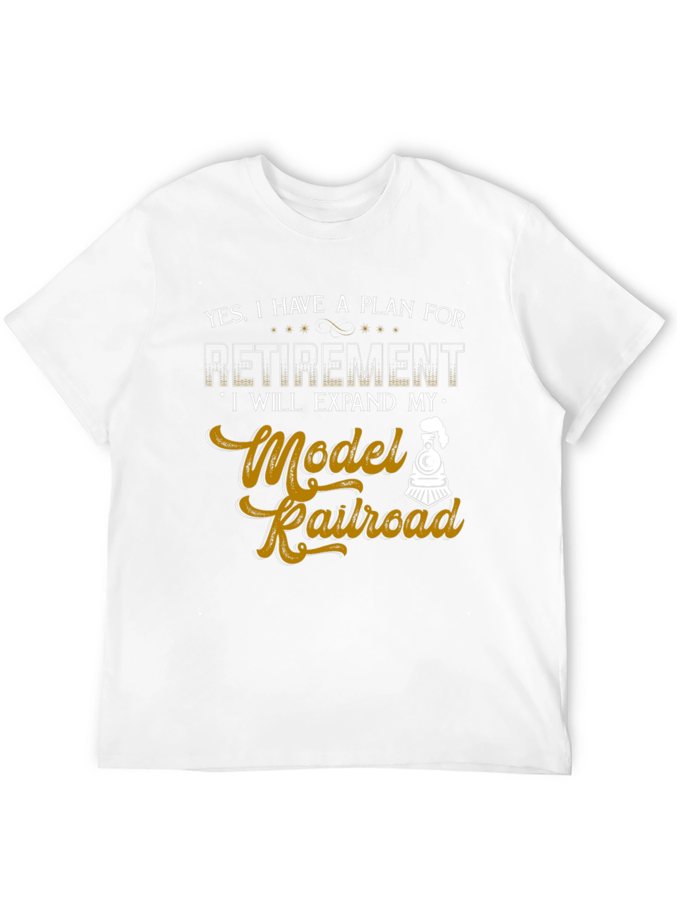 Model Railroad Retirement Plan Graphic Tee