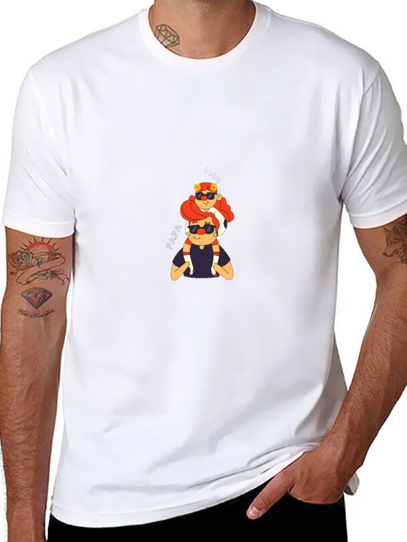 Cool Dad & Daughter Graphic Tee