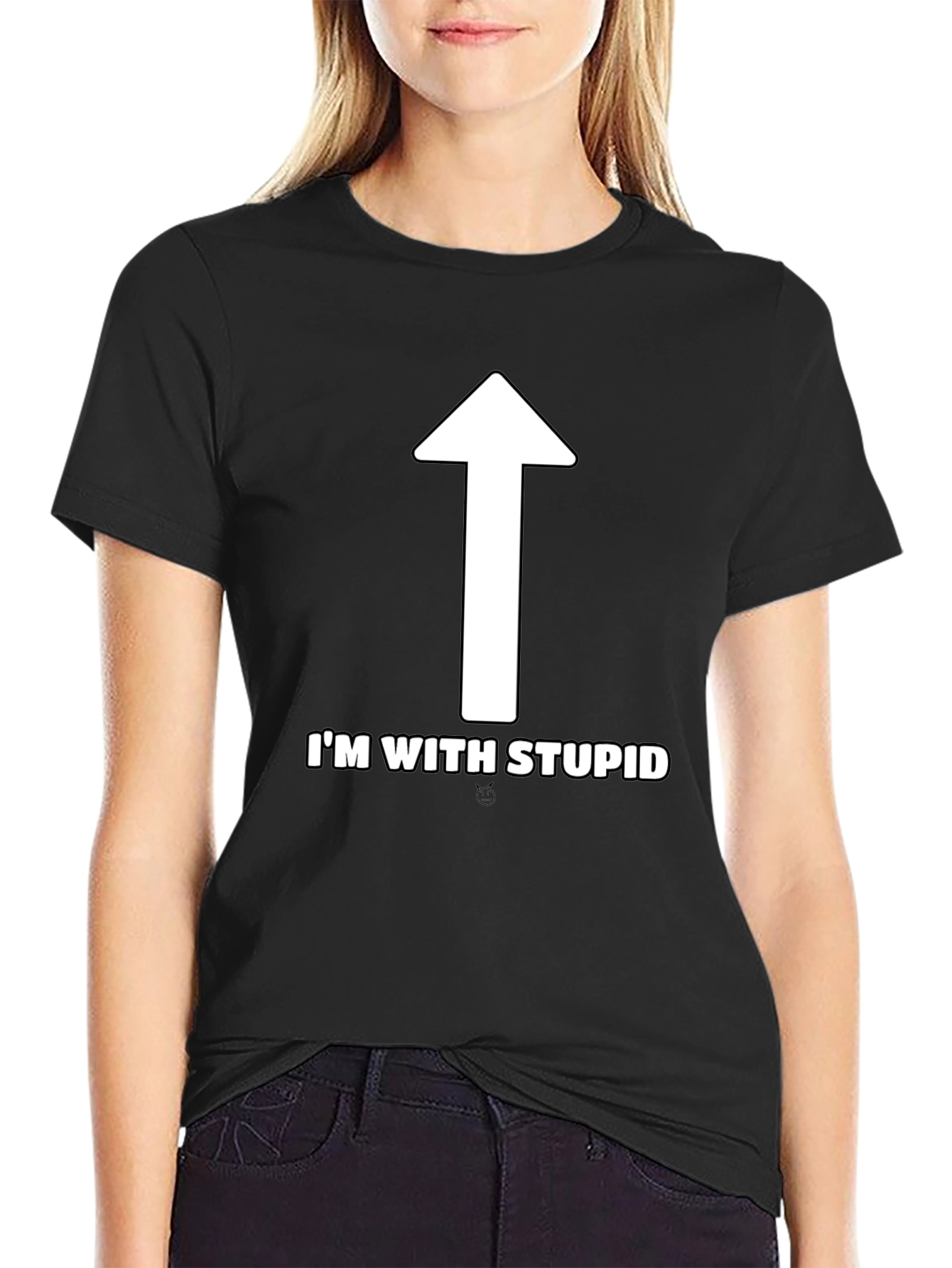 Im With Stupid T-Shirt - Funny Novelty Tee