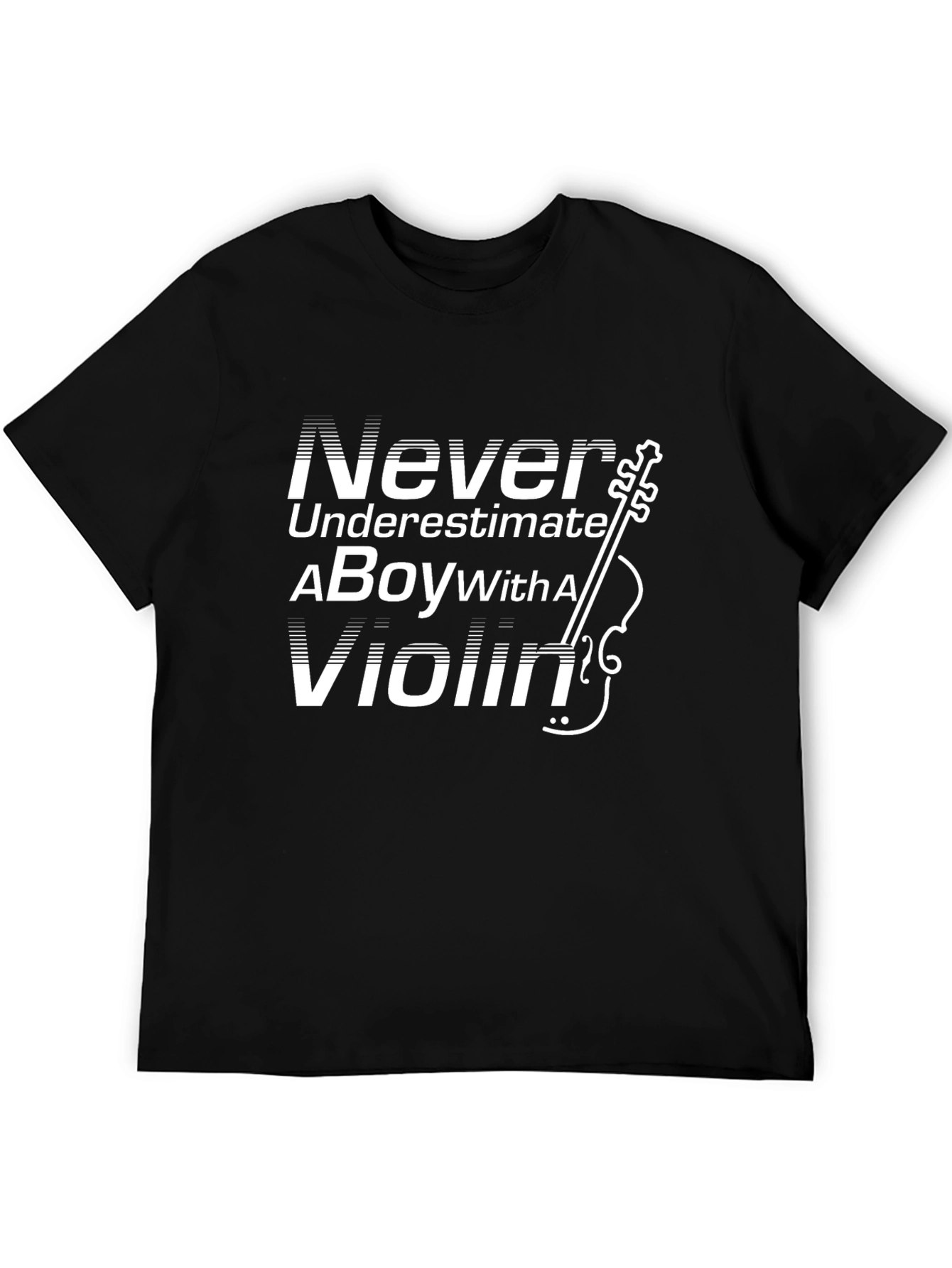 Never Underestimate a Boy with a Violin T-Shirt