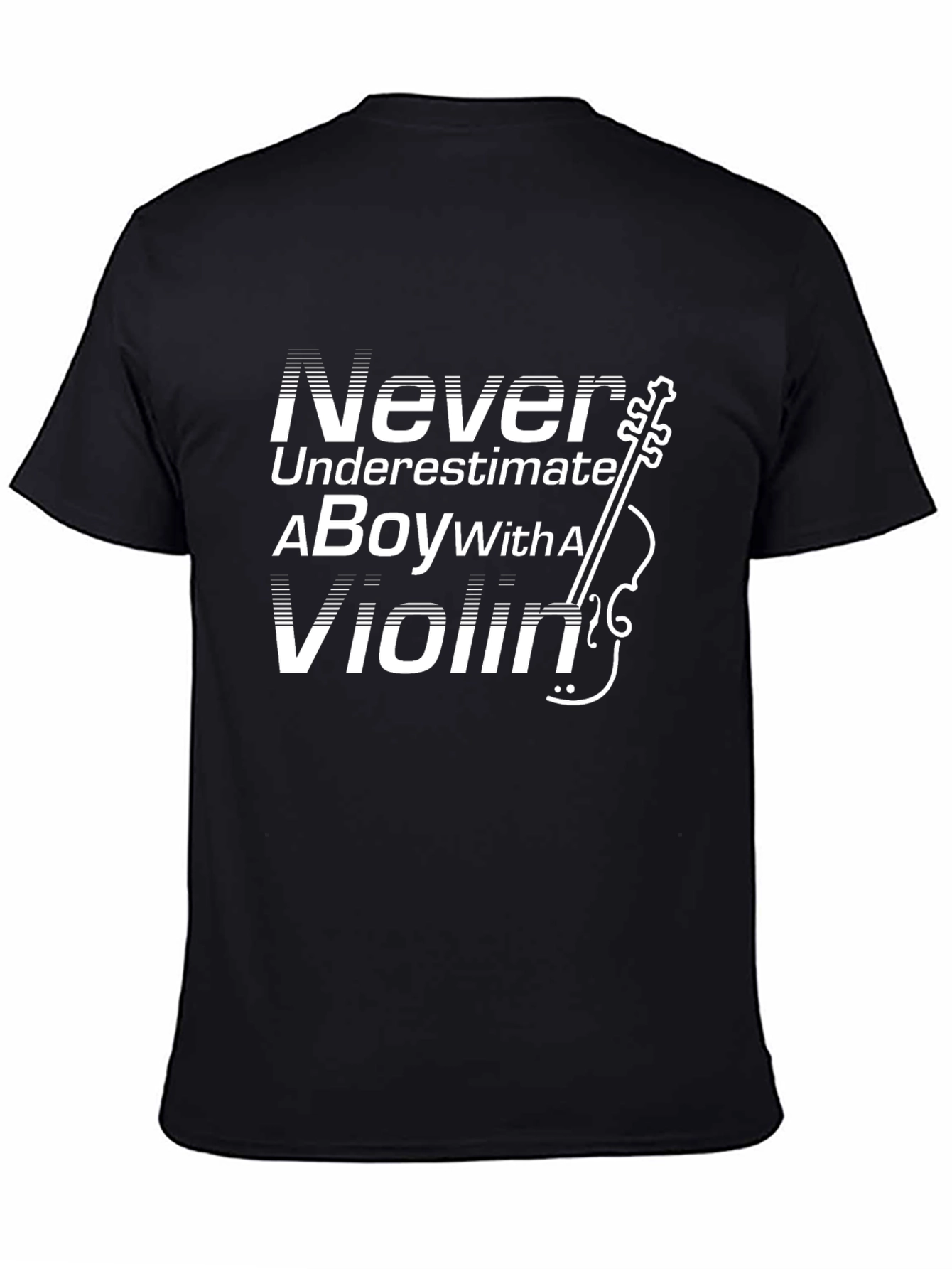 Never Underestimate a Boy with a Violin T-Shirt