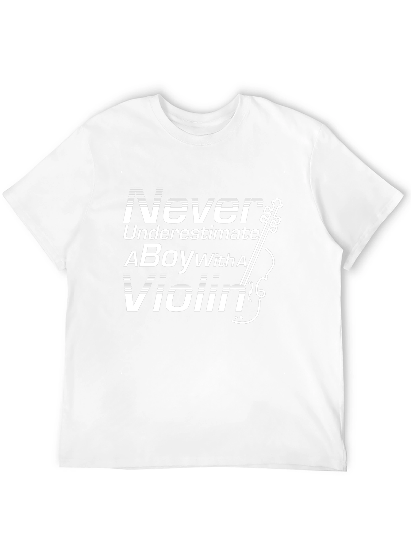 Never Underestimate a Boy with a Violin T-Shirt