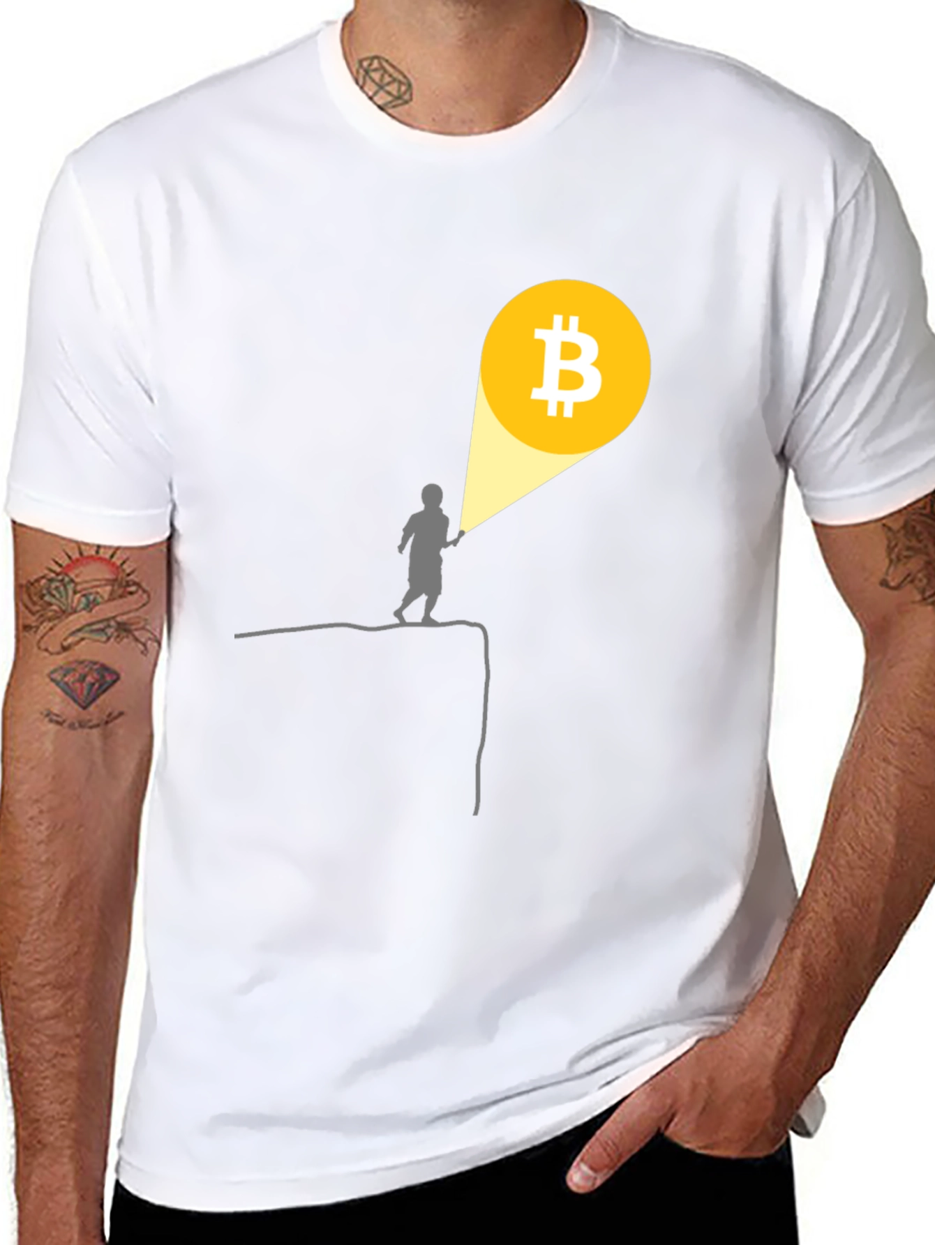 Bitcoin Flashlight T-Shirt