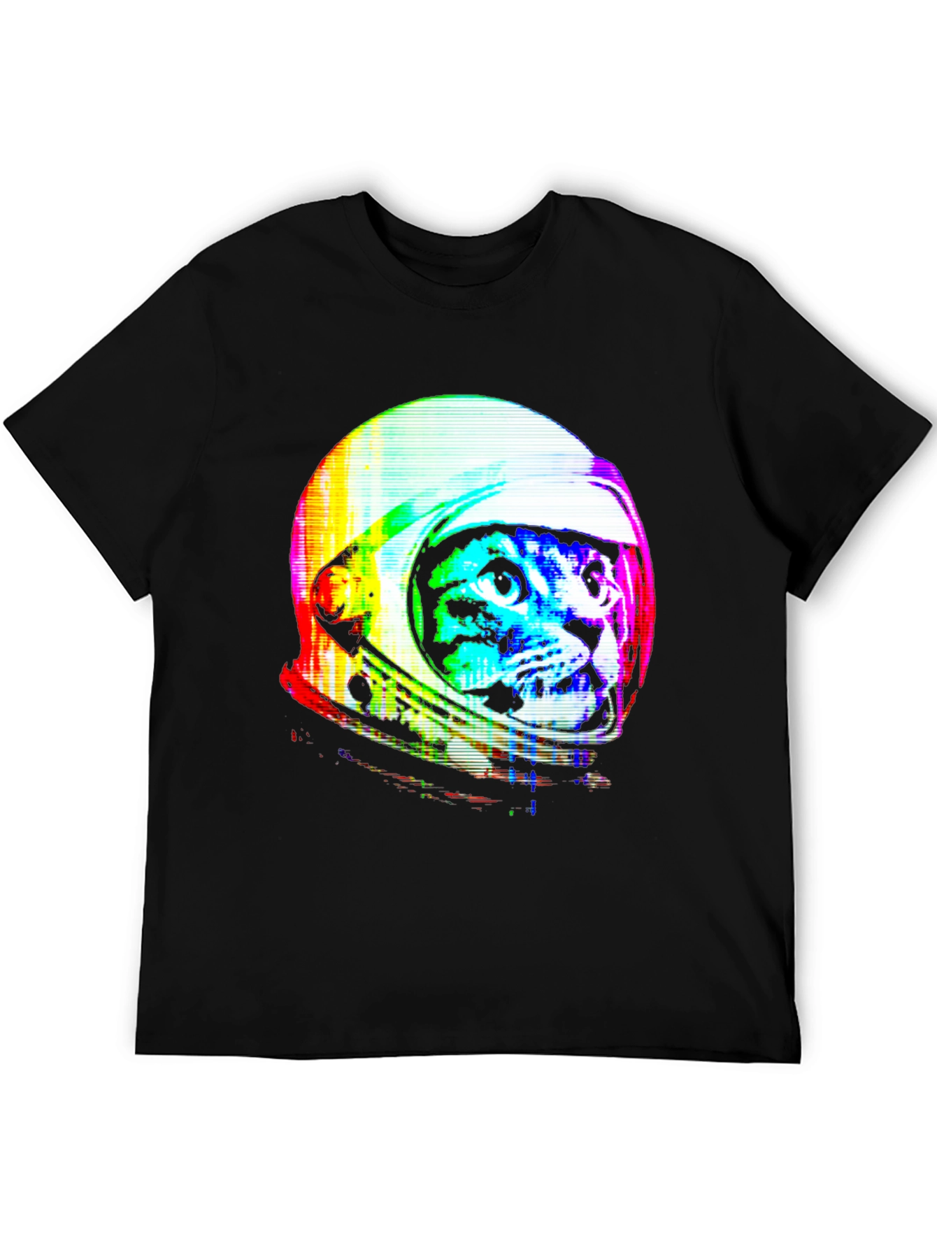 Retro Space Cat T-Shirt - Galaxy Kitten Tee