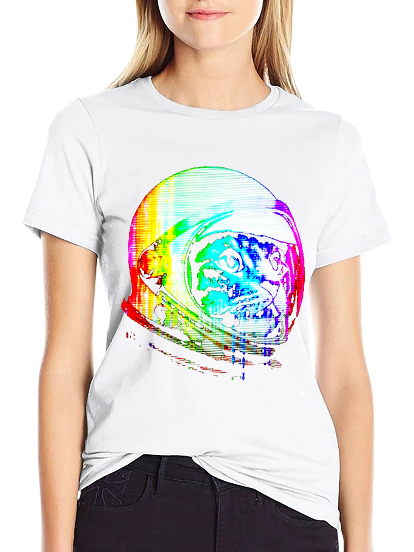 Retro Space Cat T-Shirt - Galaxy Kitten Tee