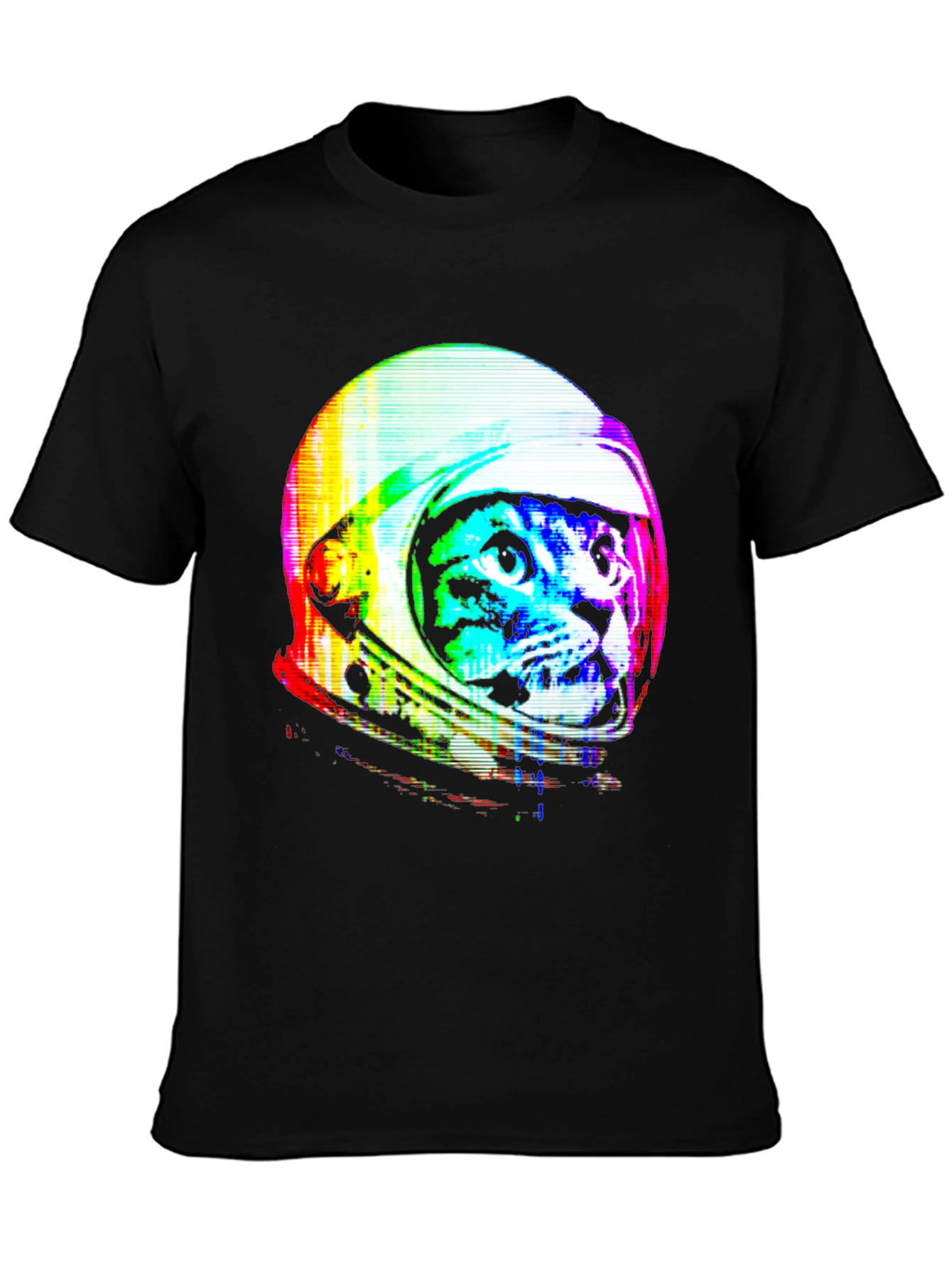 Retro Space Cat T-Shirt - Galaxy Kitten Tee