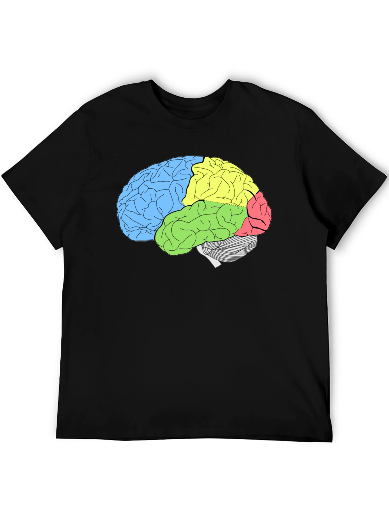 Brain Diagram T-Shirt - Smart & Stylish Anatomy Tee