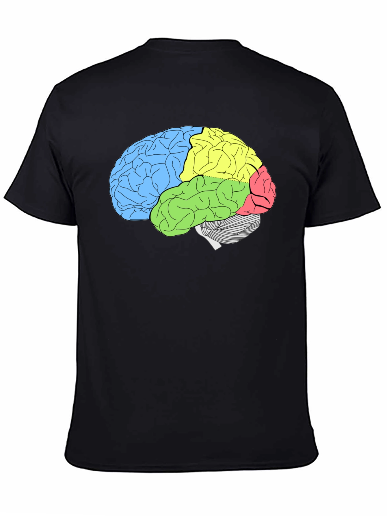 Brain Diagram T-Shirt - Smart & Stylish Anatomy Tee