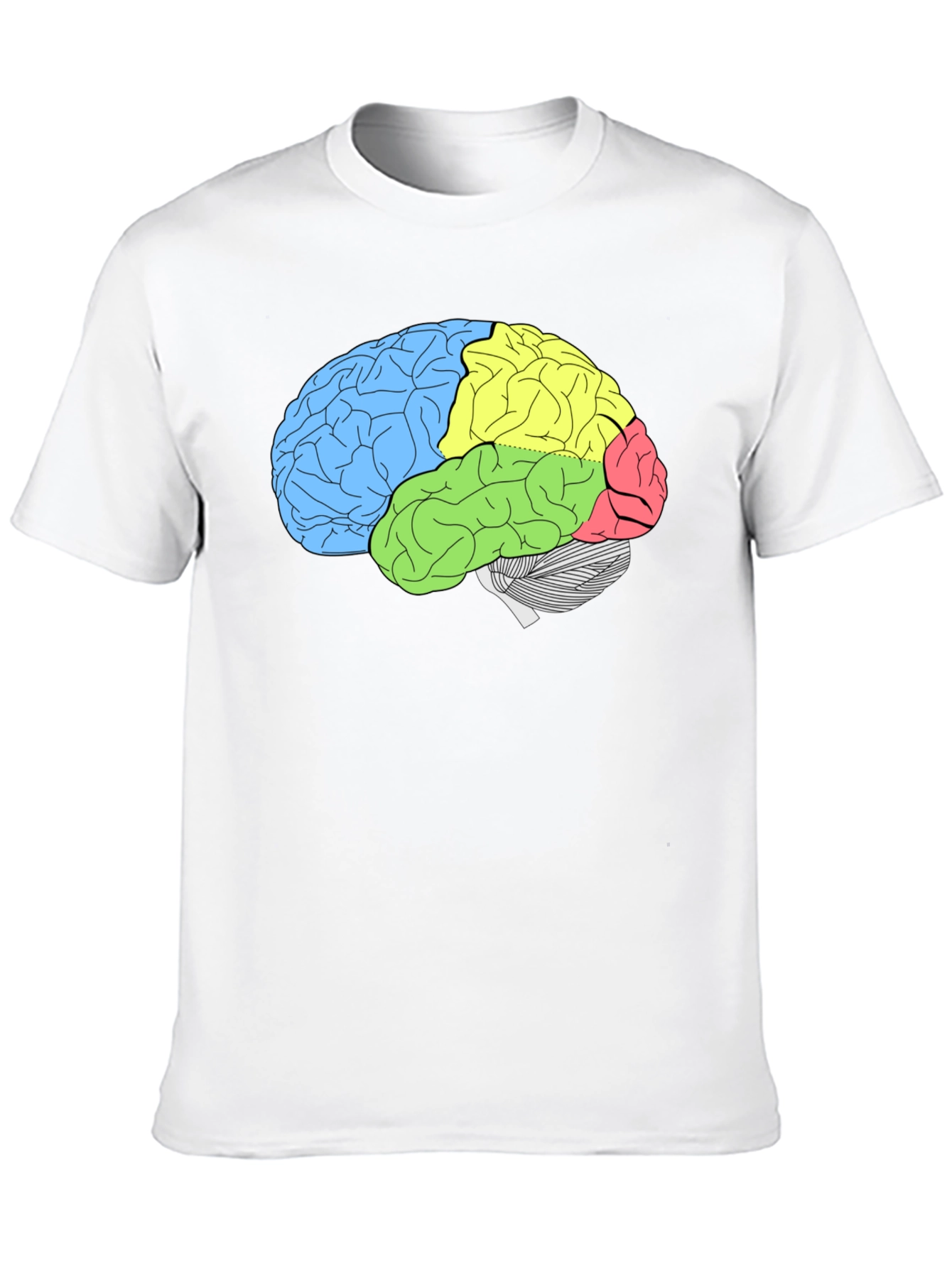Brain Diagram T-Shirt - Smart & Stylish Anatomy Tee