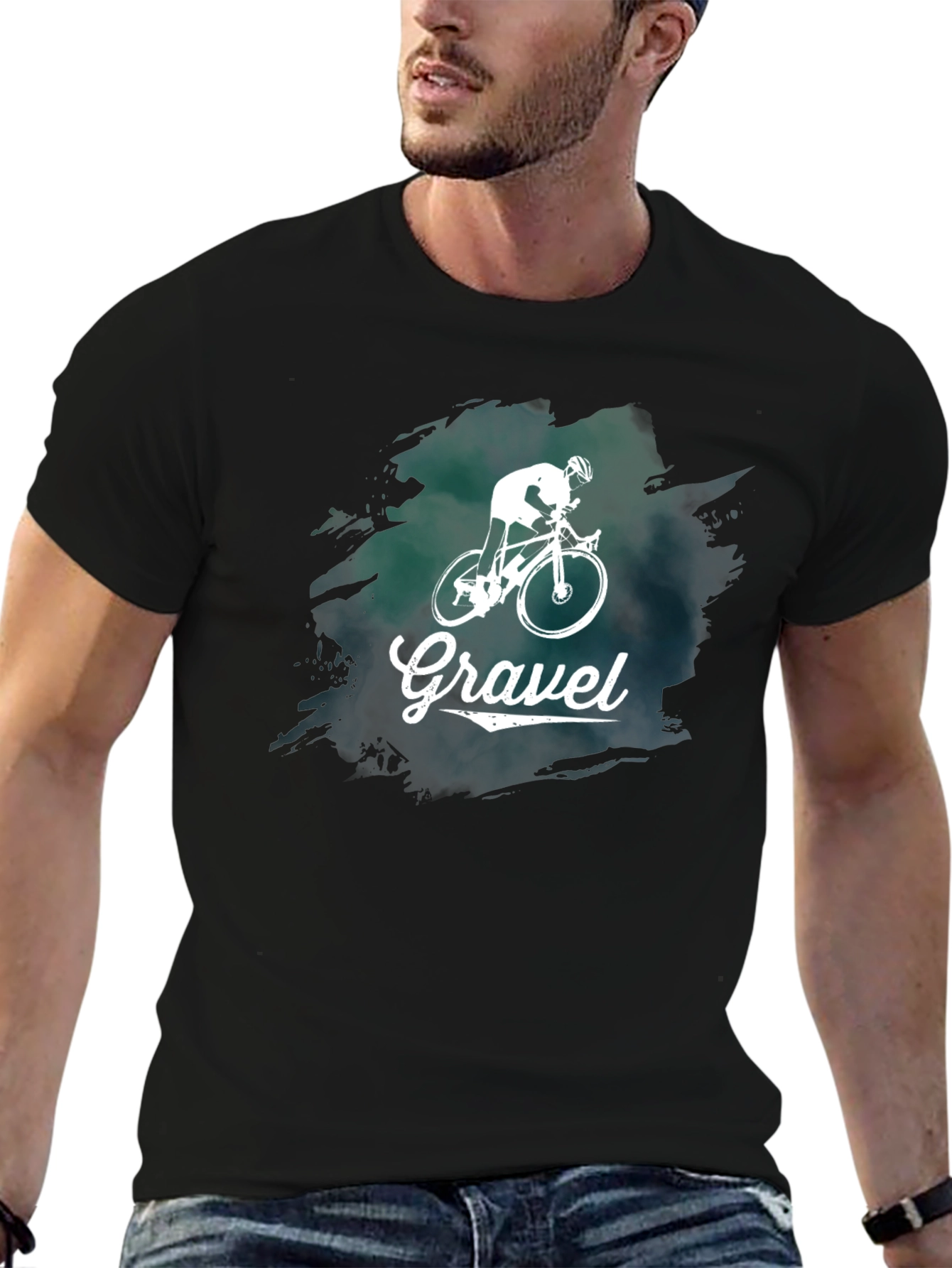 Gravel Cycling T-Shirt - Black