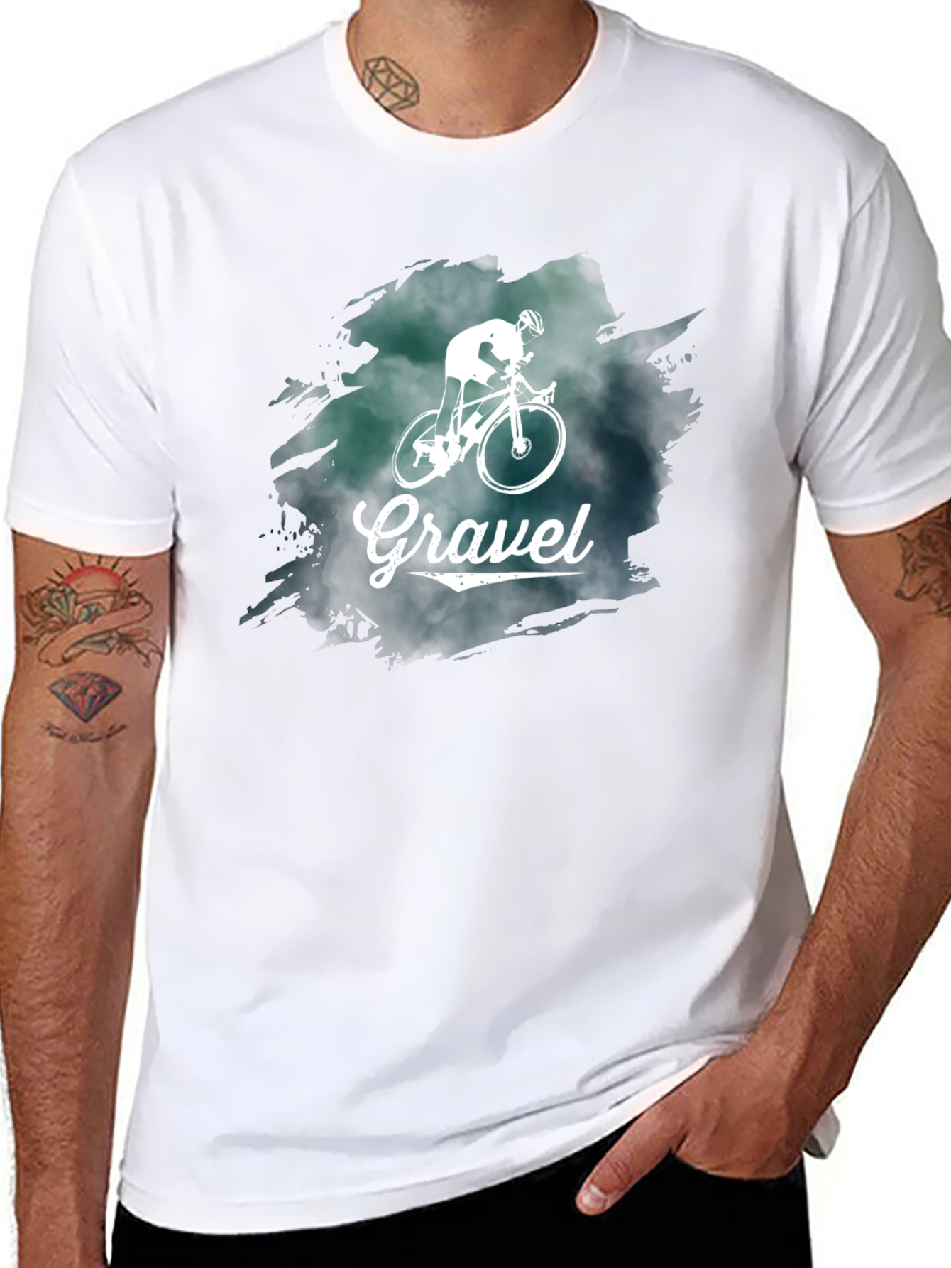 Gravel Cycling T-Shirt - Black