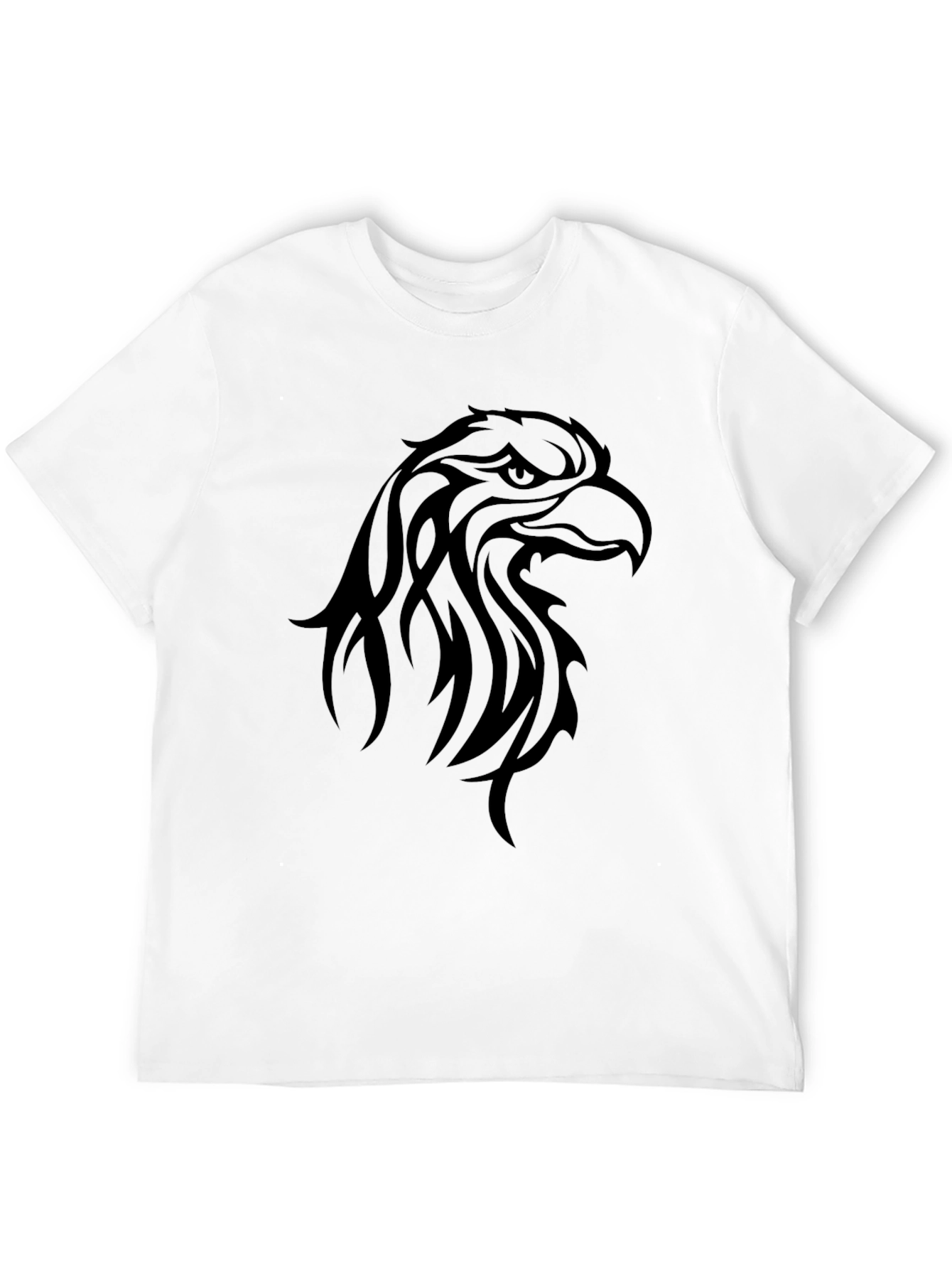 Mens Black Eagle Graphic Tee - Bold Style