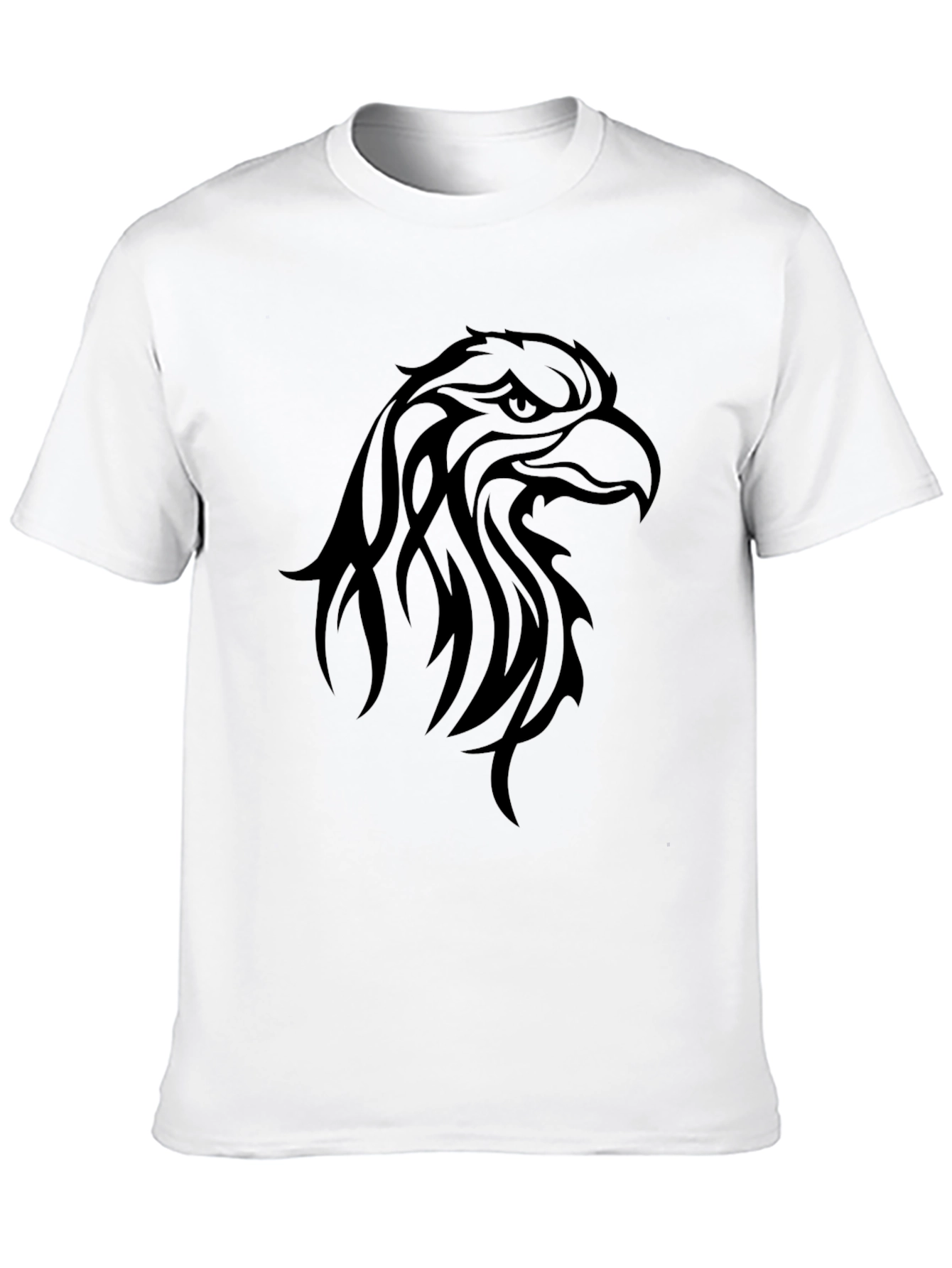 Mens Black Eagle Graphic Tee - Bold Style