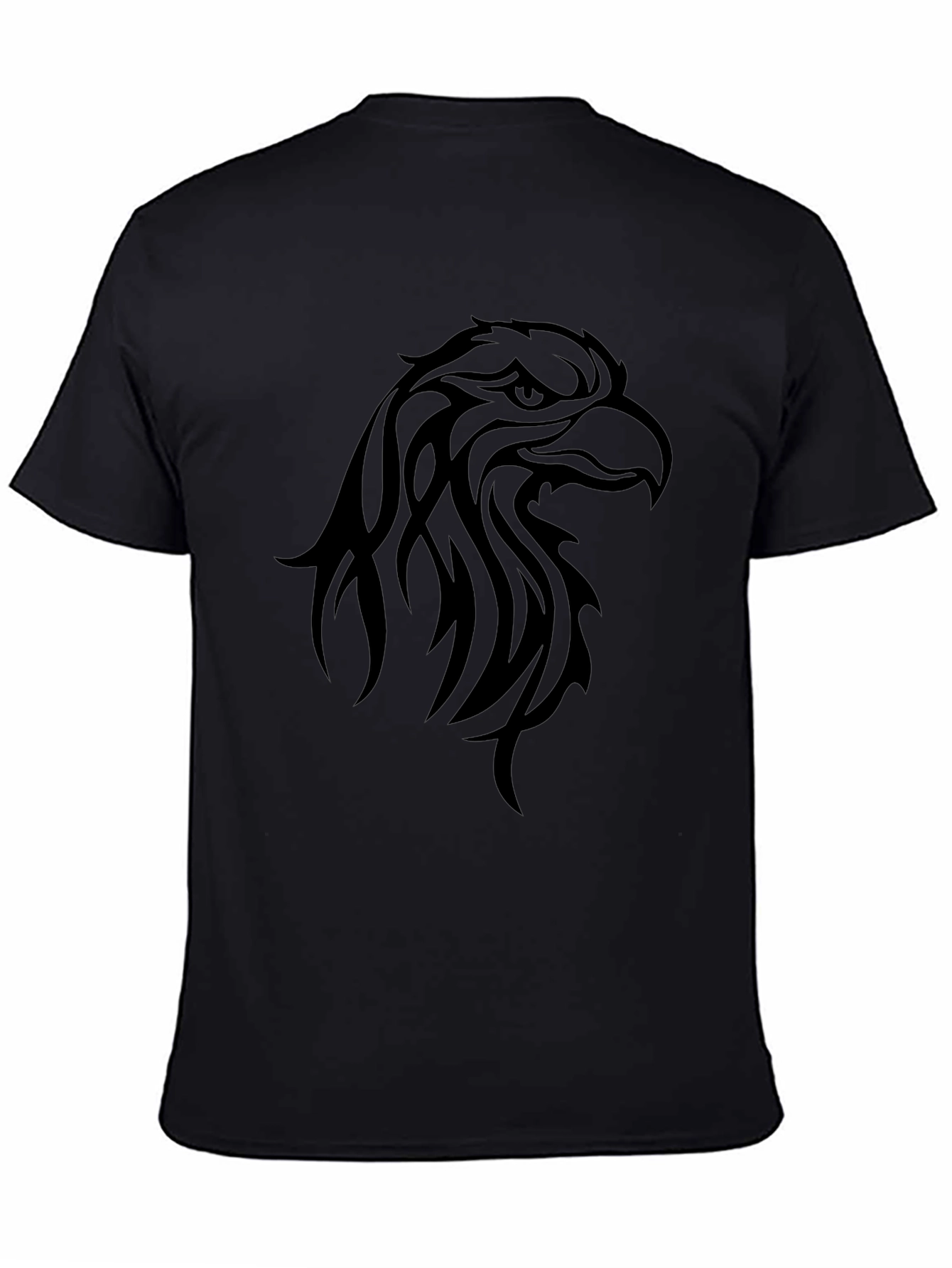 Mens Black Eagle Graphic Tee - Bold Style