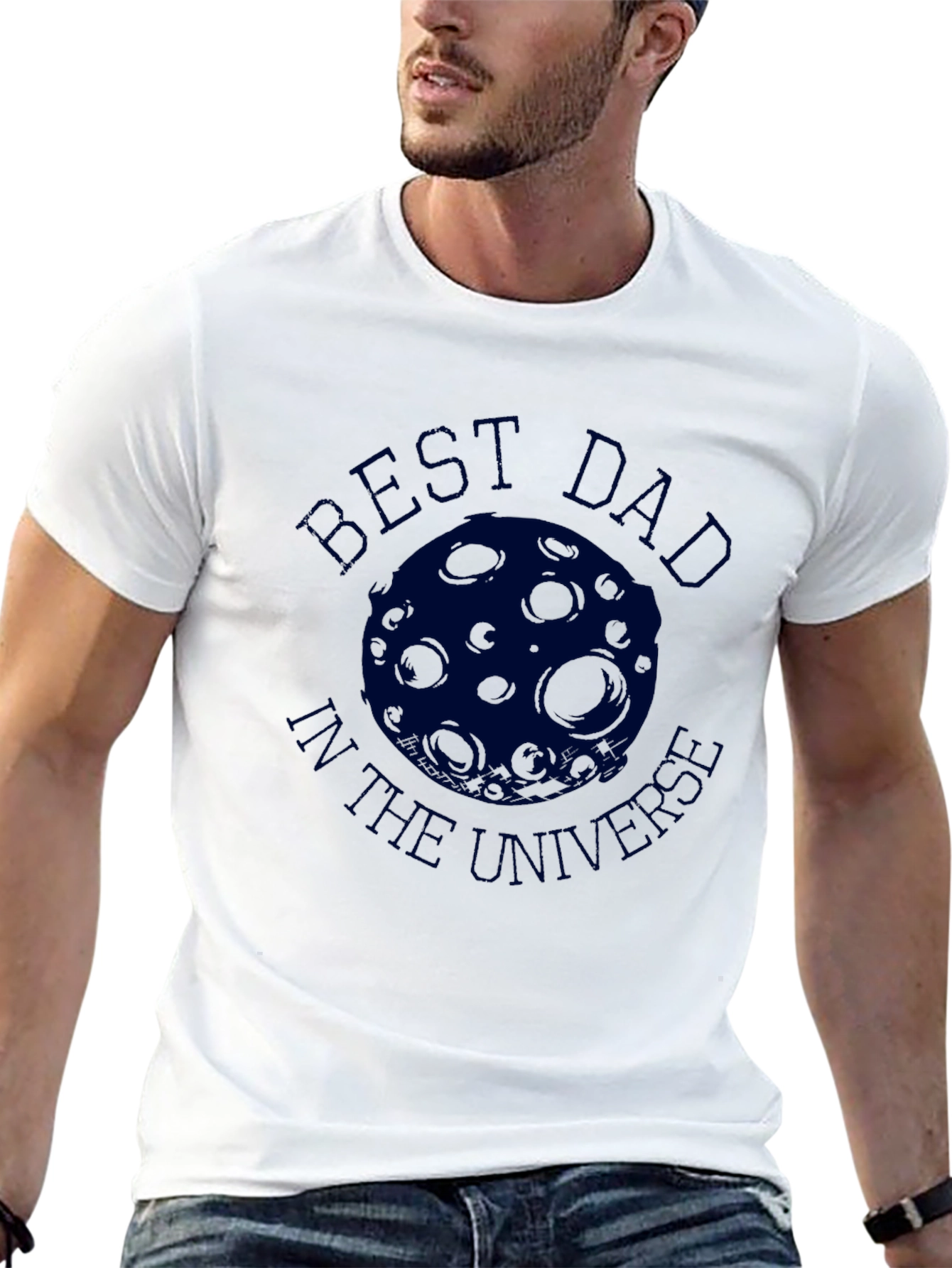 Best Dad in the Universe T-Shirt - Black