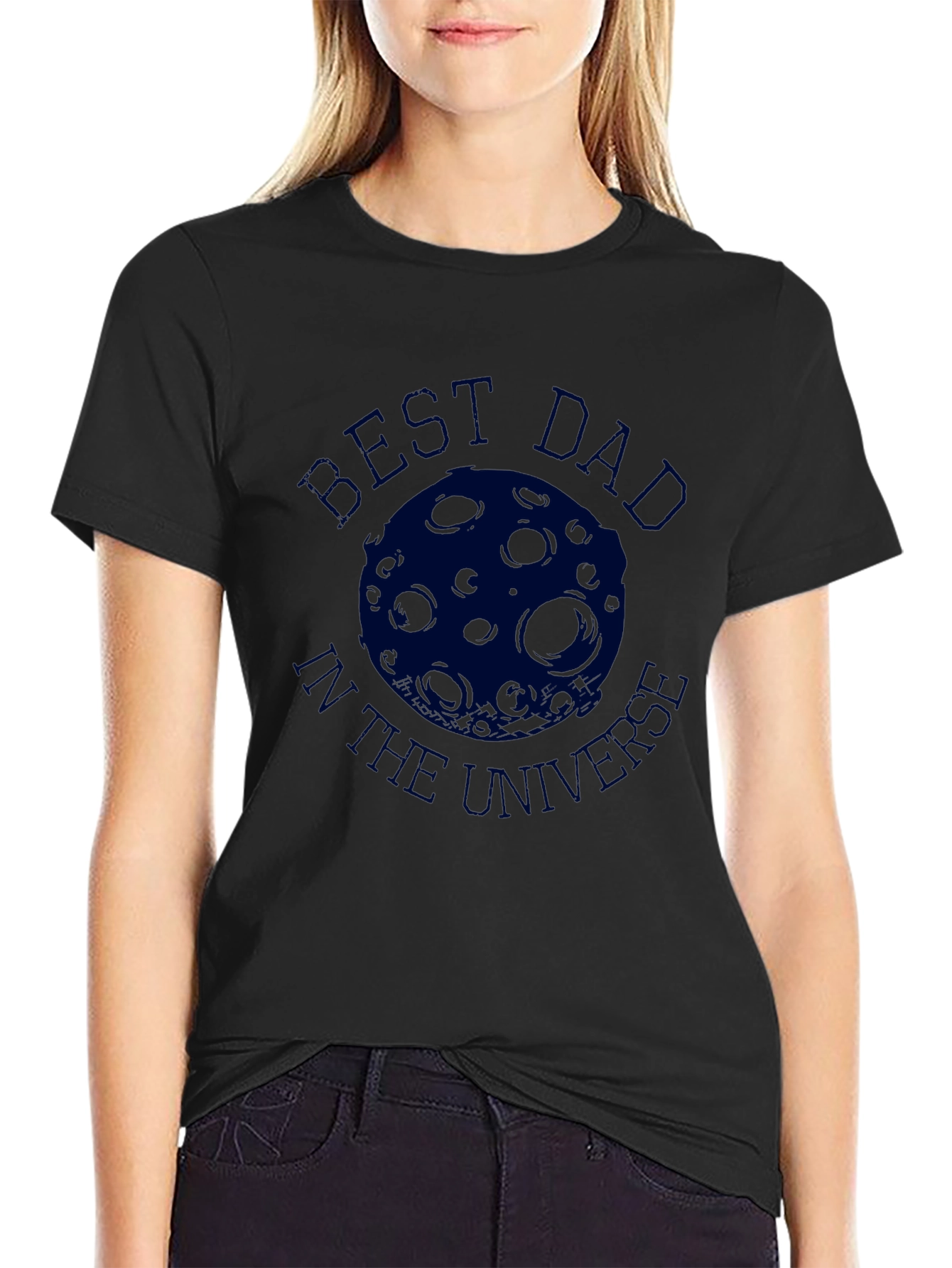 Best Dad in the Universe T-Shirt - Black