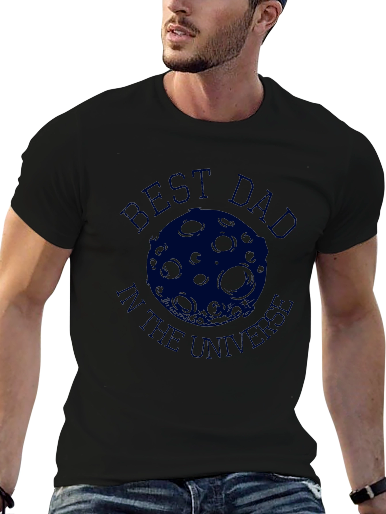 Best Dad in the Universe T-Shirt - Black
