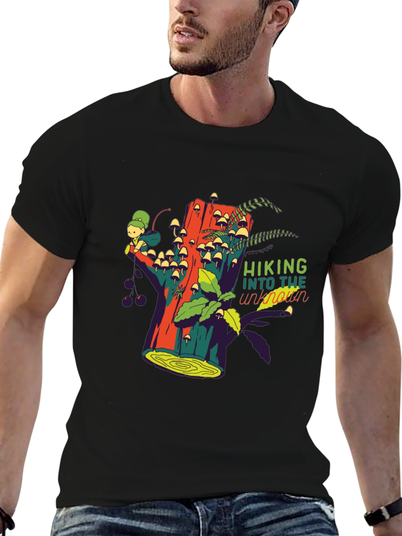 Hiking Into The Unknown Graphic Tee