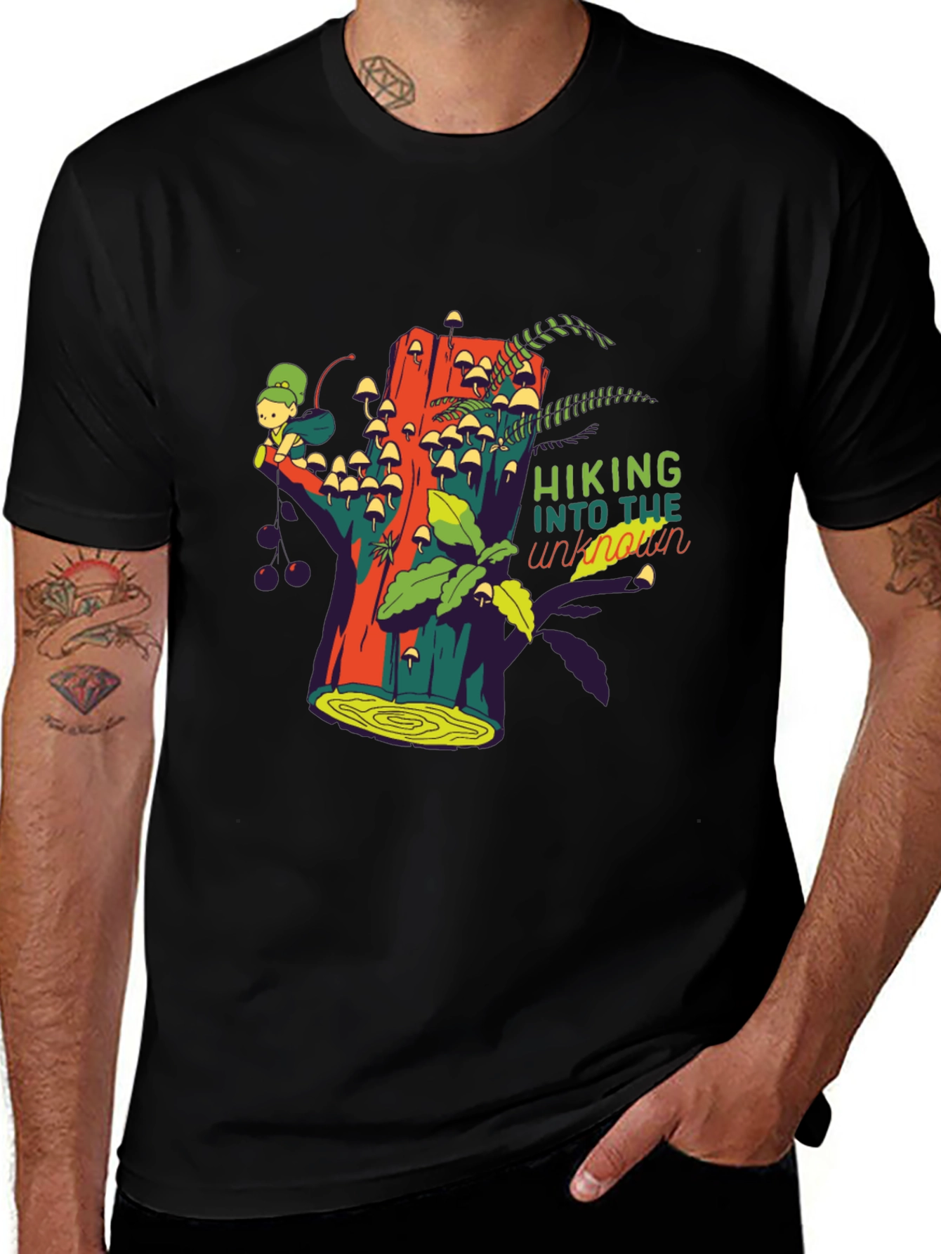 Hiking Into The Unknown Graphic Tee