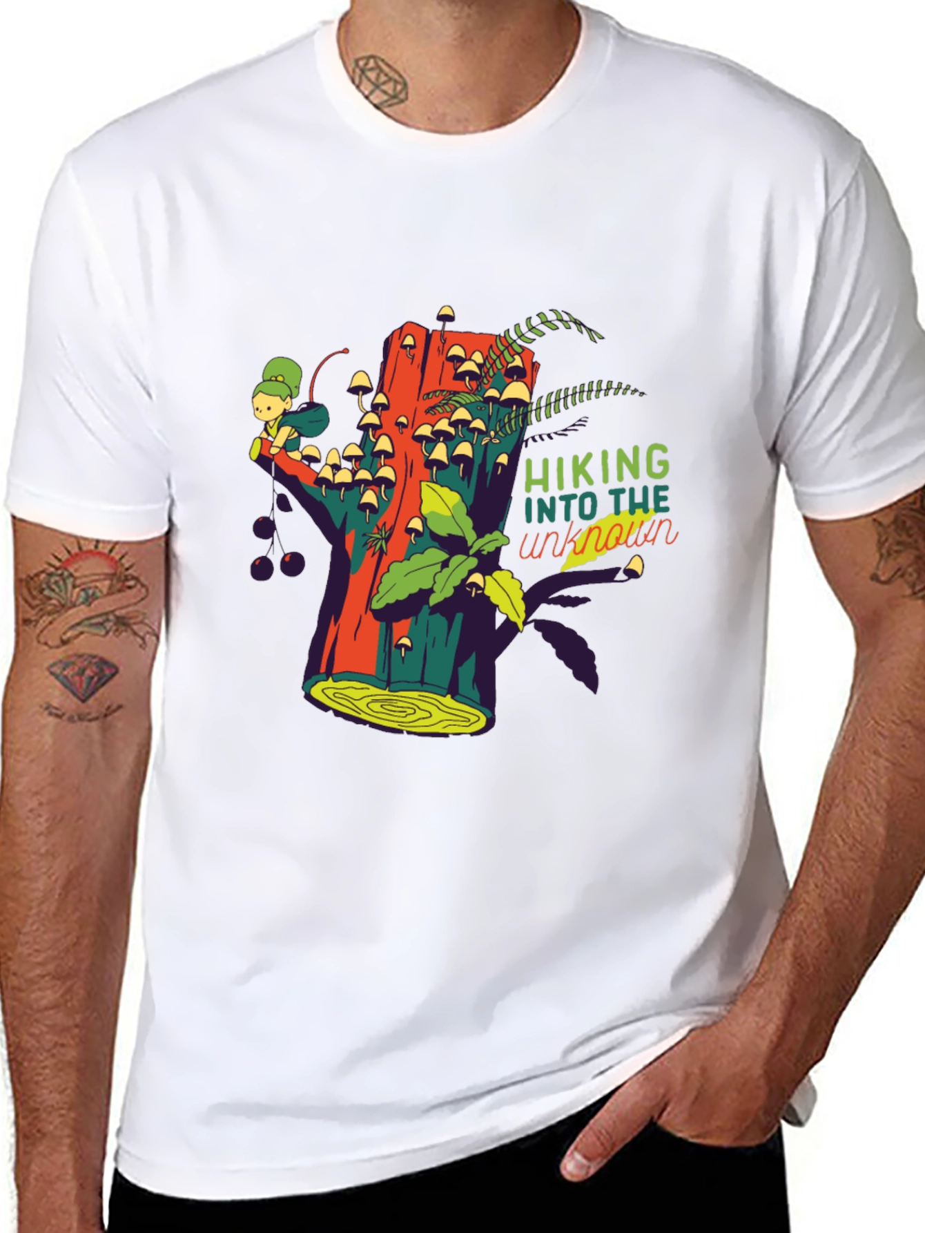 Hiking Into The Unknown Graphic Tee