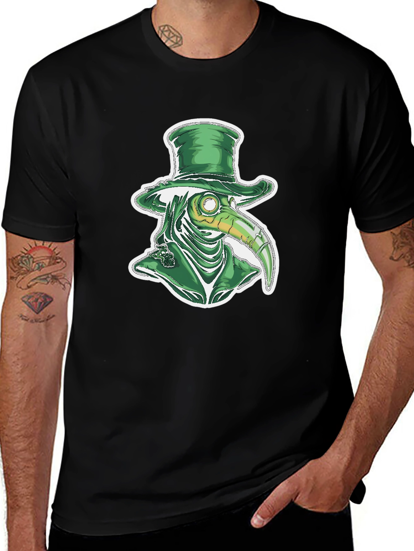 Plague Doctor Leprechaun St Patricks Day T-Shirt