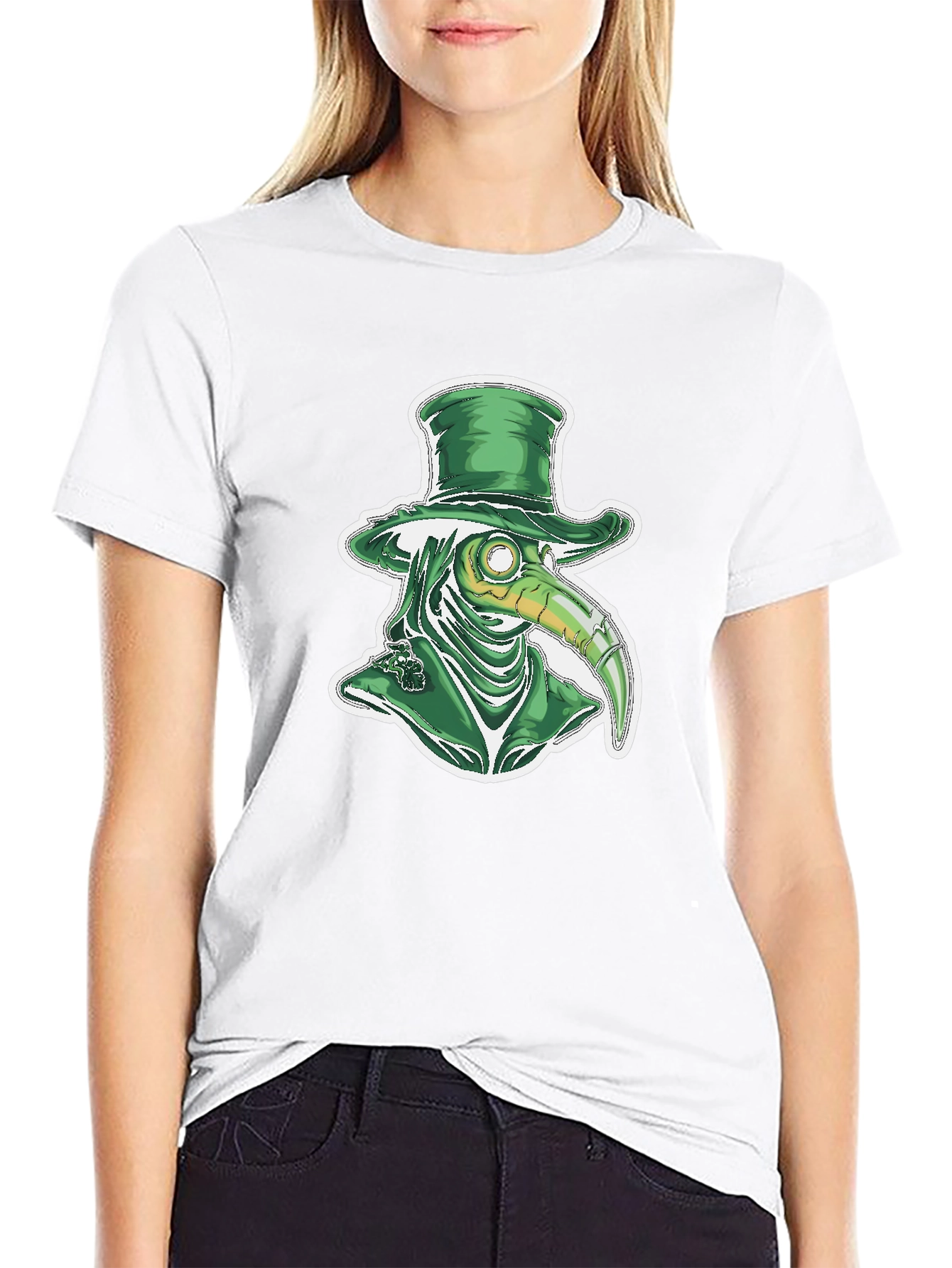 Plague Doctor Leprechaun St Patricks Day T-Shirt