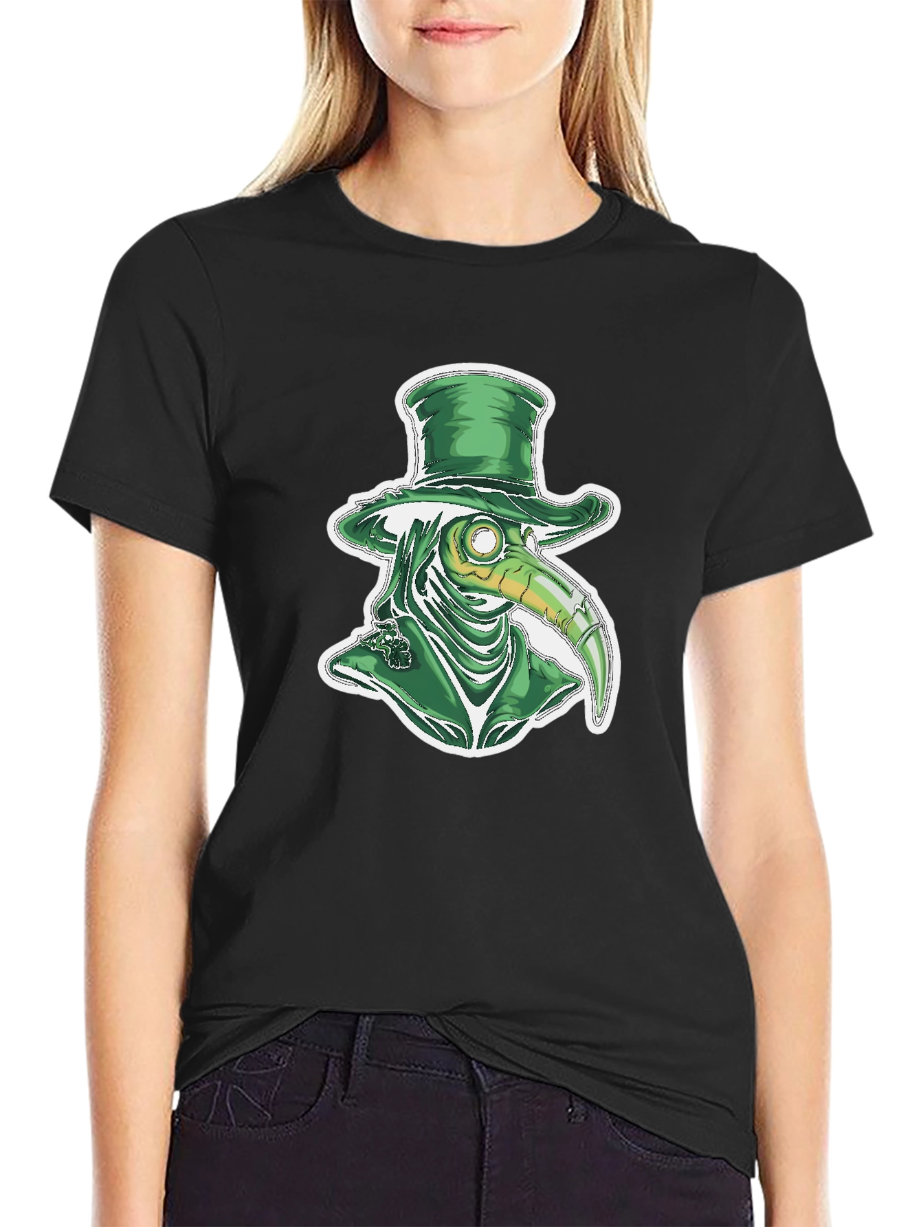 Plague Doctor Leprechaun St Patricks Day T-Shirt